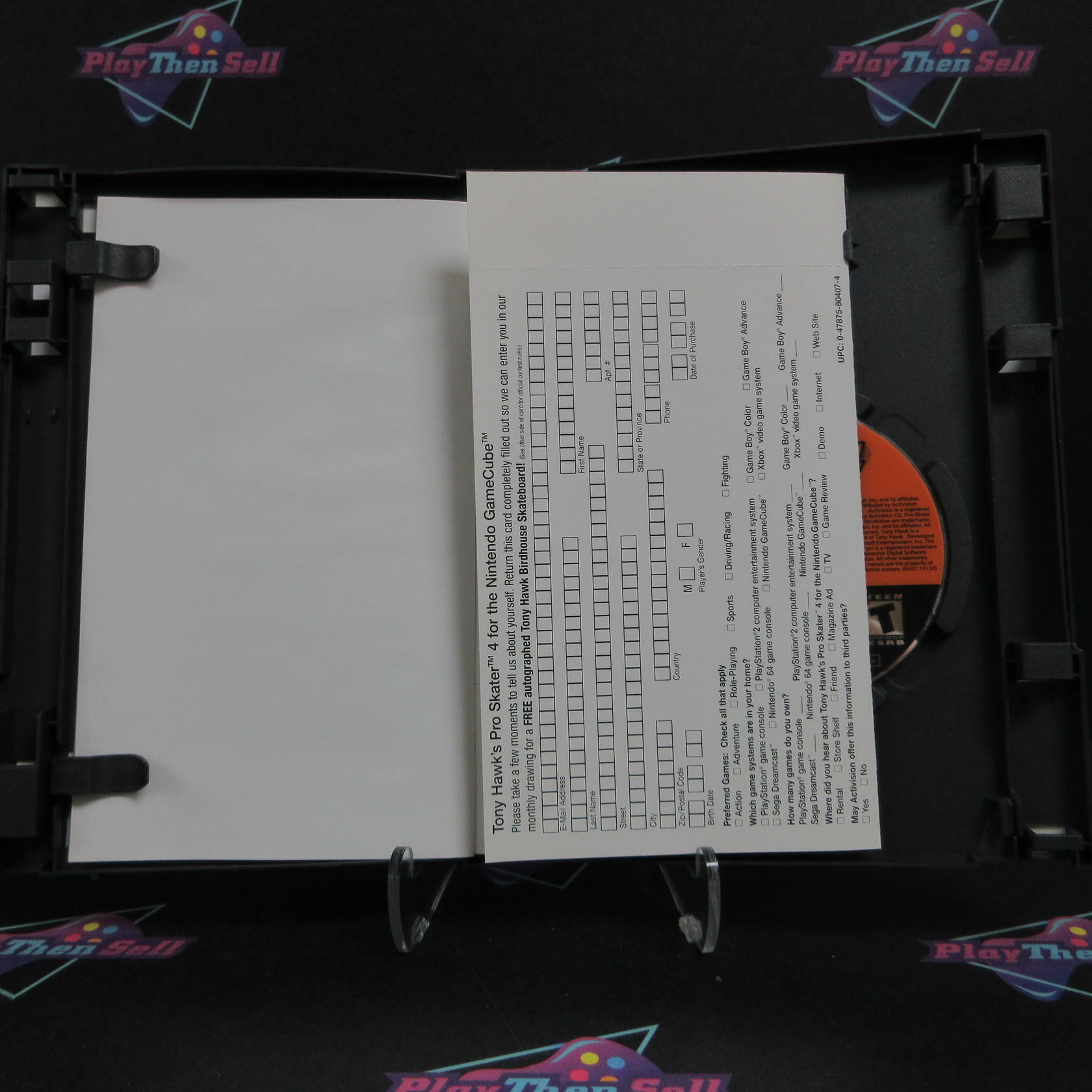 Tony Hawk Pro Skater 4 Nintendo GameCube + Reg Card Complete - Refurbished