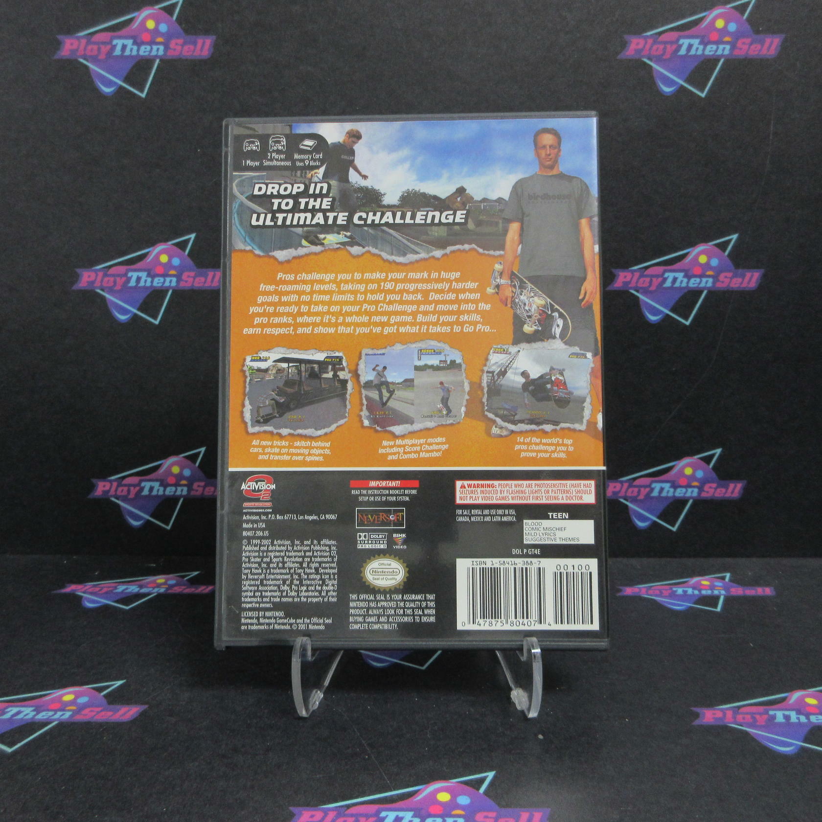 Tony Hawk Pro Skater 4 Nintendo GameCube + Reg Card Complete - Refurbished