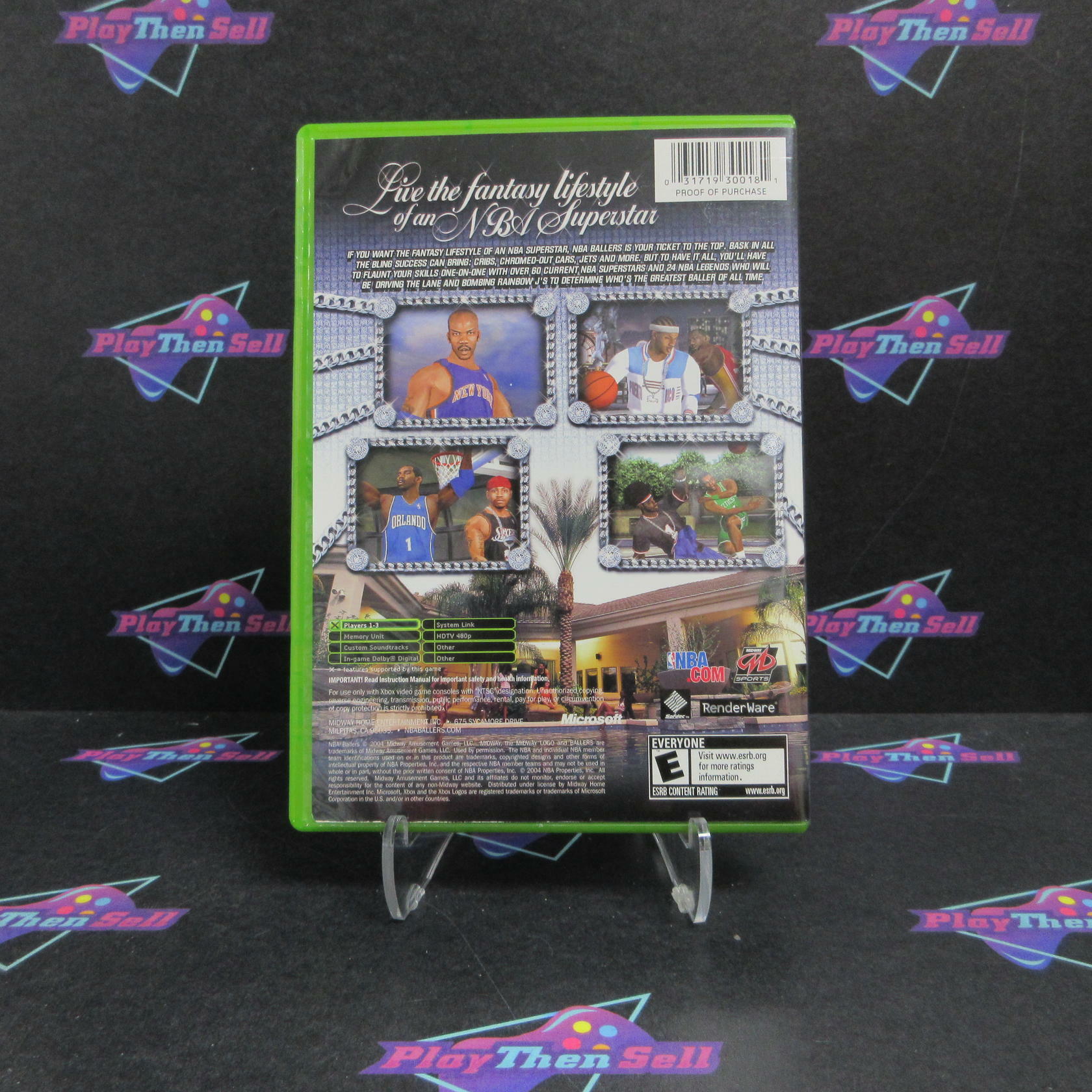 NBA Ballers Xbox Complete - Excellent