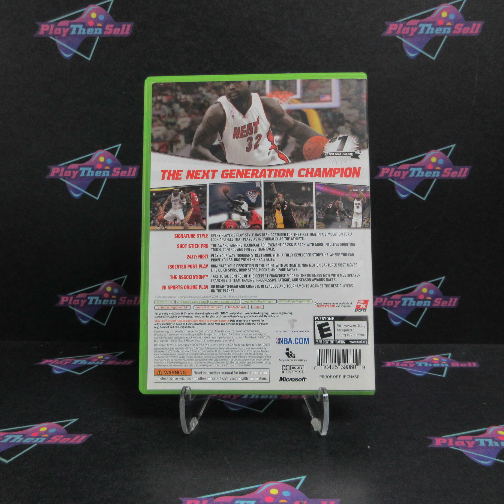 NBA 2K7 Xbox 360 + Reg Card Complete - Excellent