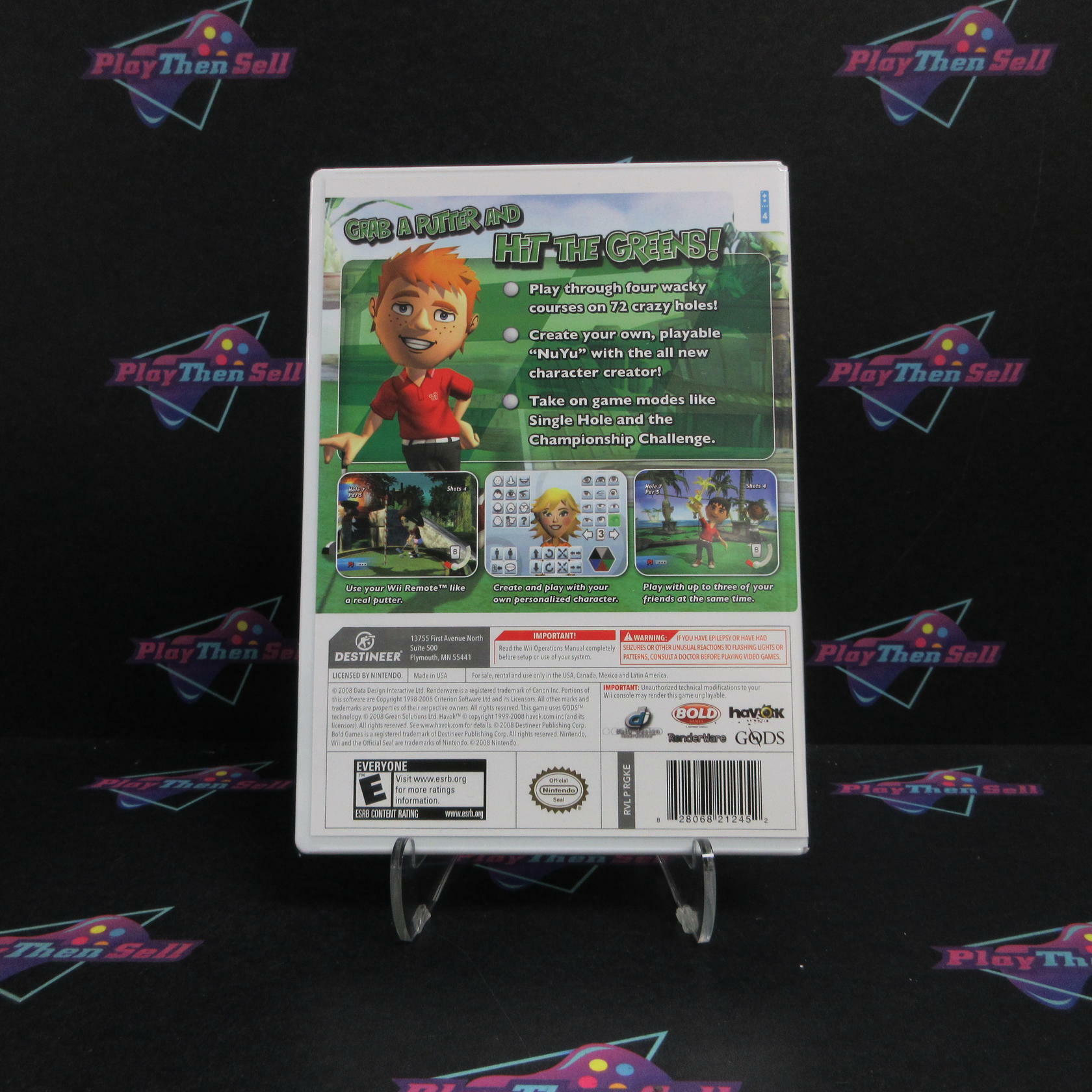 Kidz Sports Crazy Golf Nintendo Wii Complete - Excellent