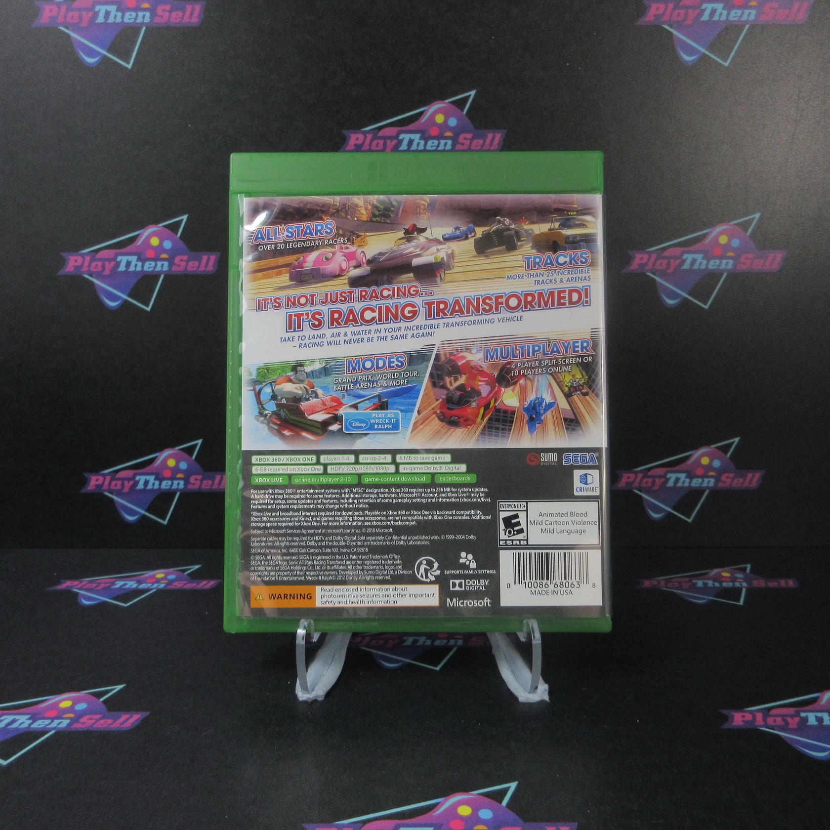 Sonic & All-Stars Racing Transformed Xbox One / Xbox 360 Complete - Excellent