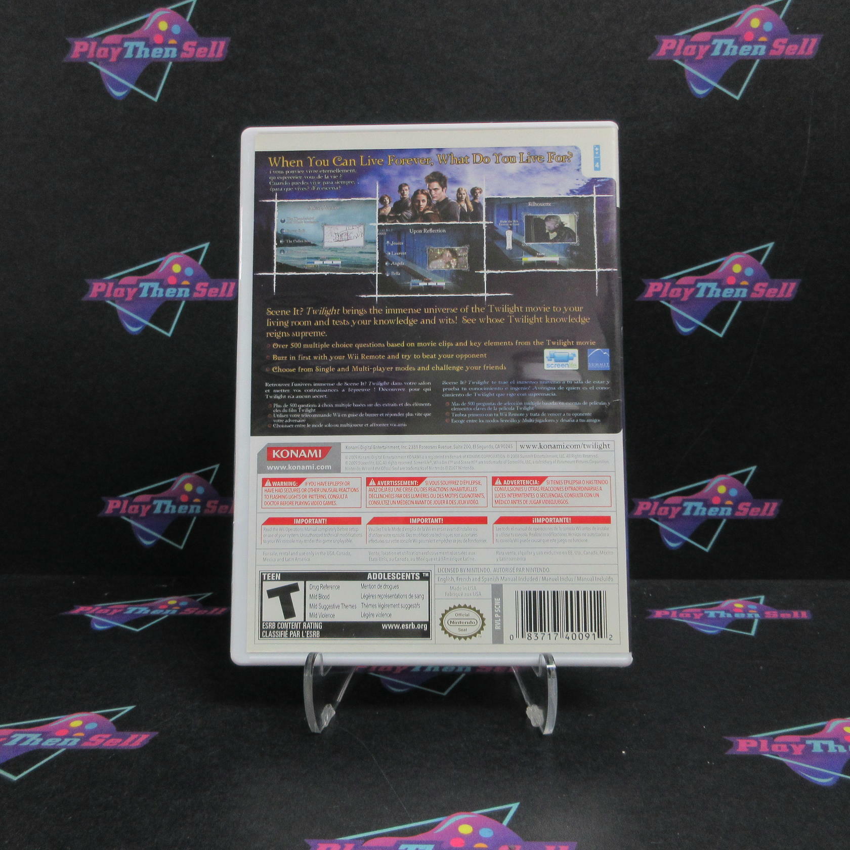 Scene It? Twilight Nintendo Wii Complete - Excellent