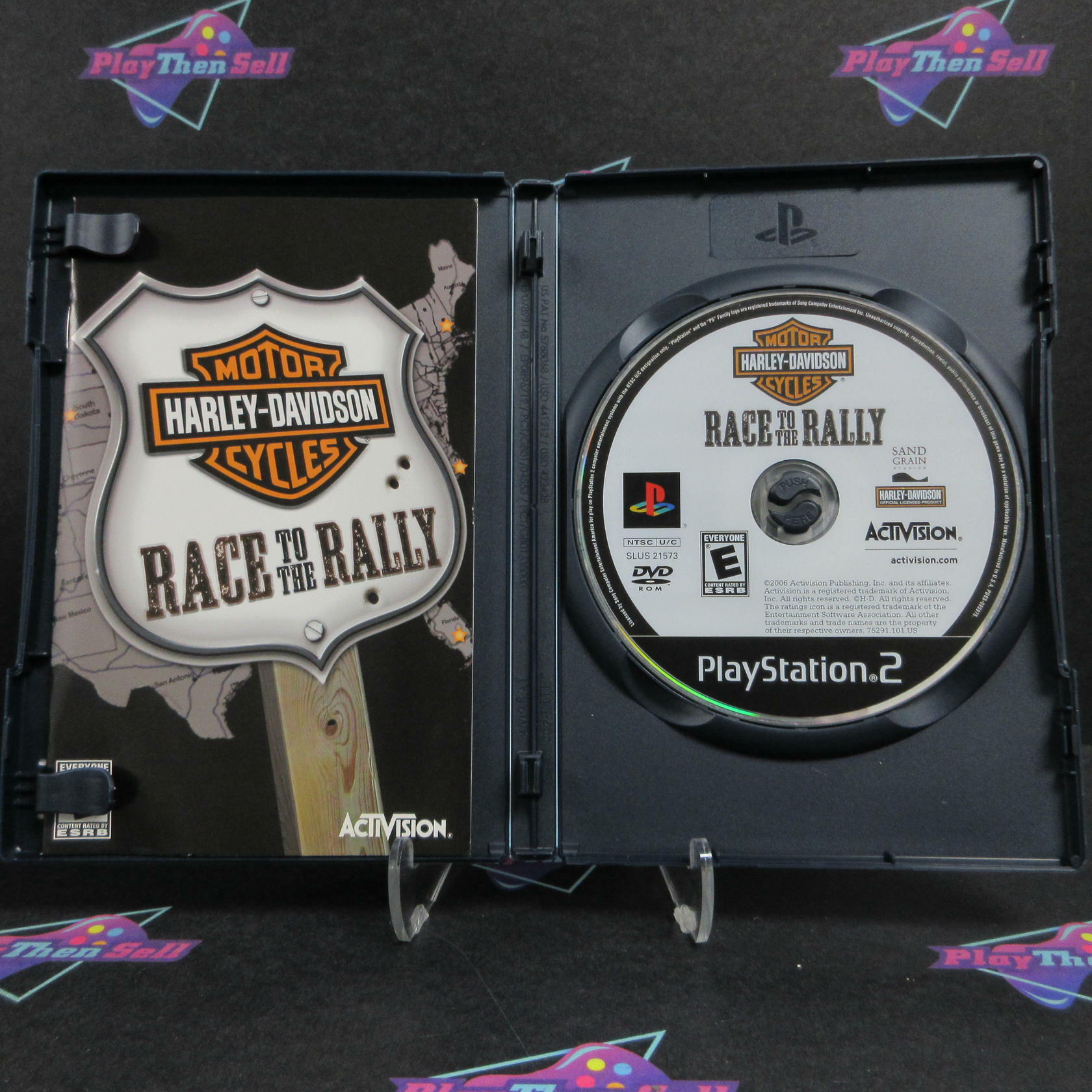 Harley Davidson Race to the Rally PS2 PlayStation 2 + Reg Card CIB - Excellent