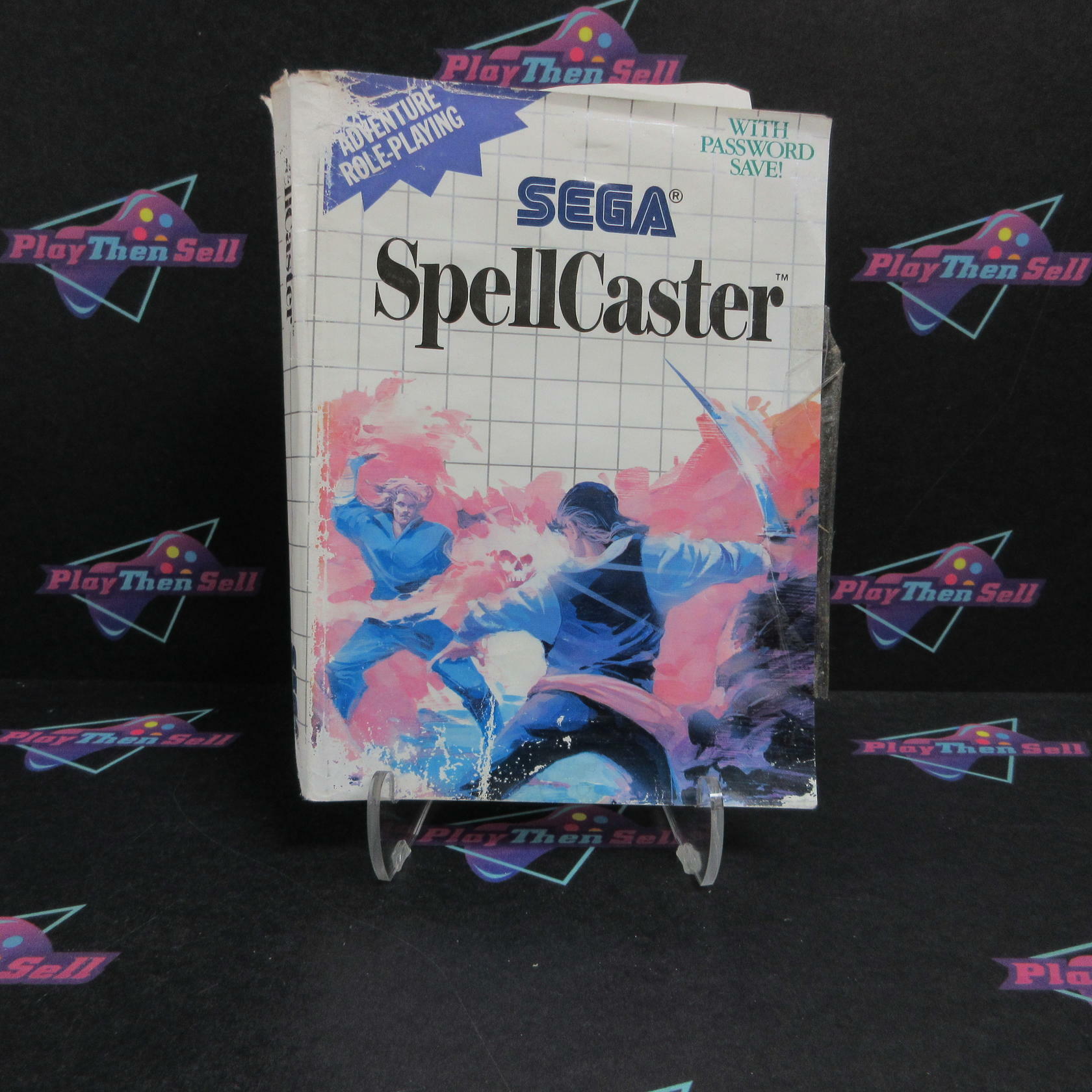 SpellCaster - Sega Master System Artwork/Manual & Game - No Case - Very Good