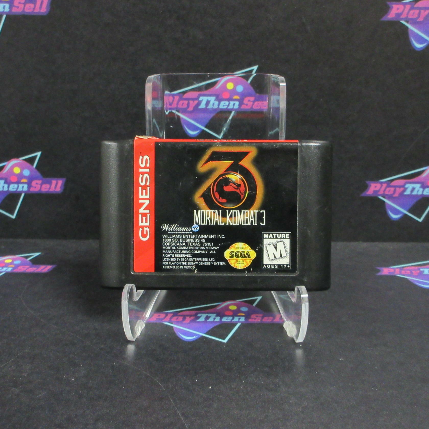 Mortal Kombat 3 Sega Genesis Cartridge Only AD Authentic / Tested - Very Good