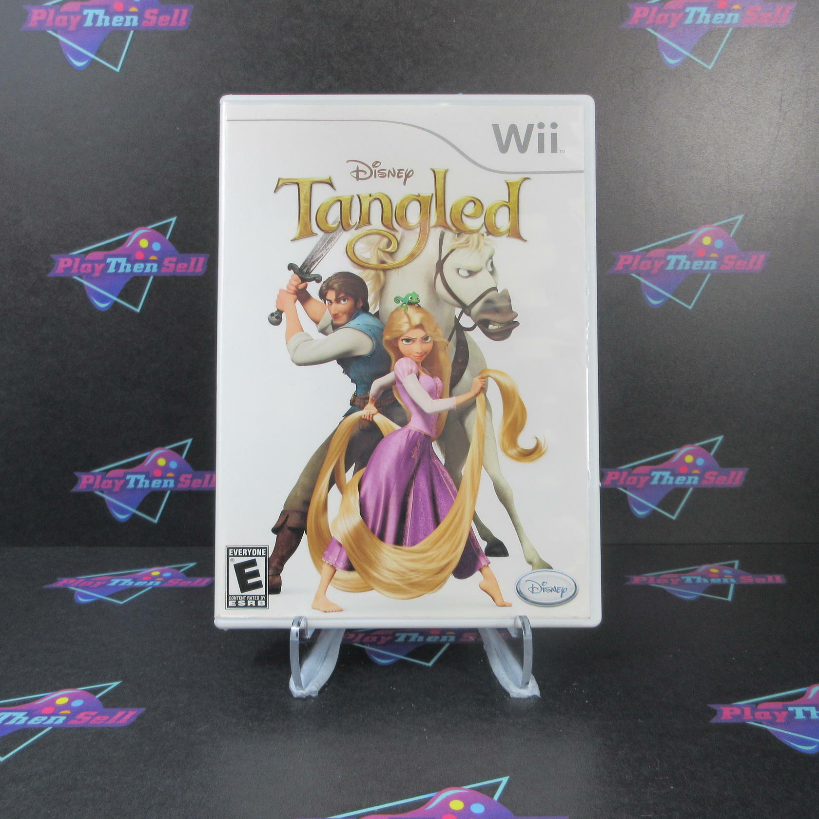Disney Tangled Nintendo Wii + Poster Complete - Excellent