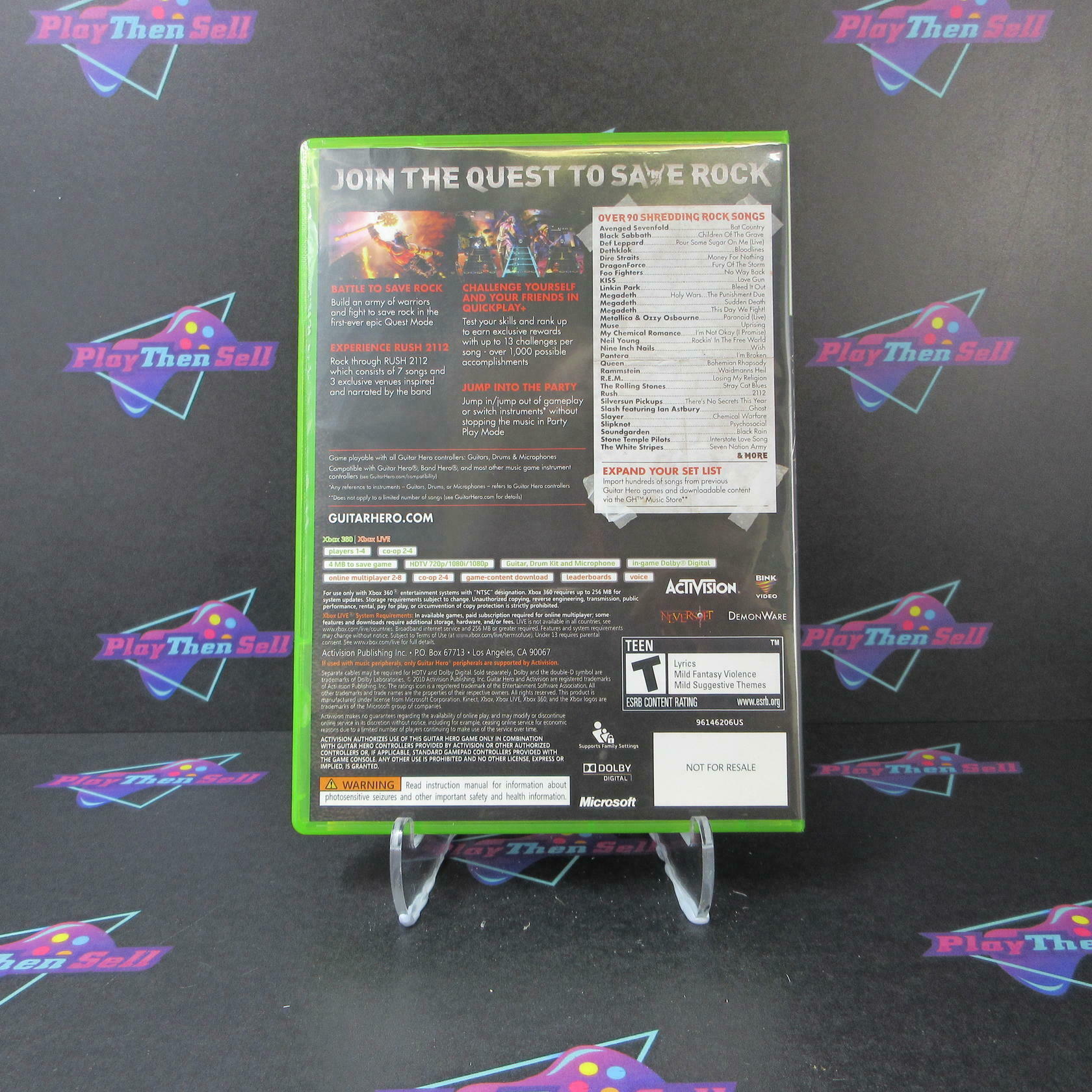Guitar Hero Warriors of Rock Xbox 360 Complete - Excellent