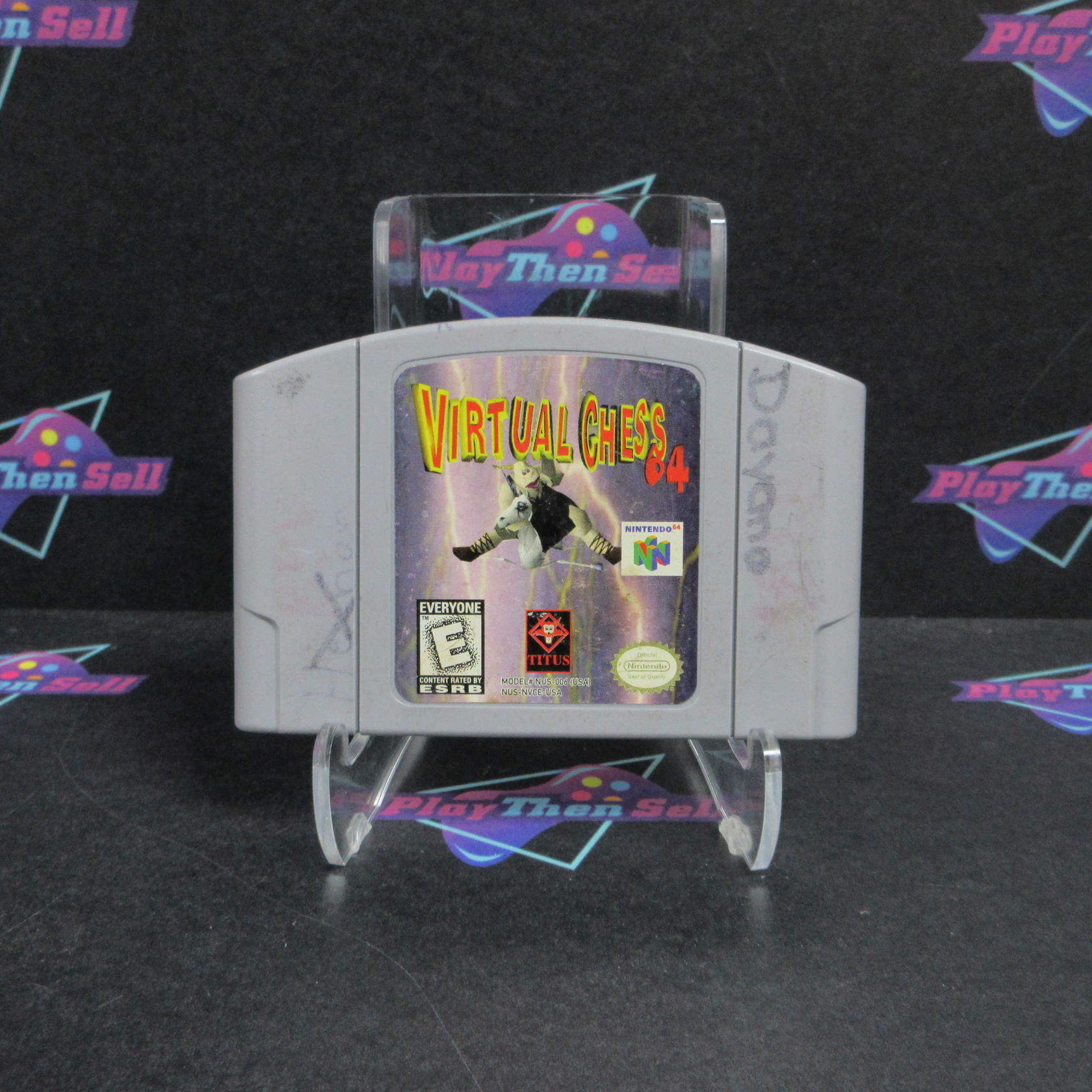 Virtual Chess 64 N64 Nintendo 64 Cartridge Only AD Authentic / Tested - Very Good