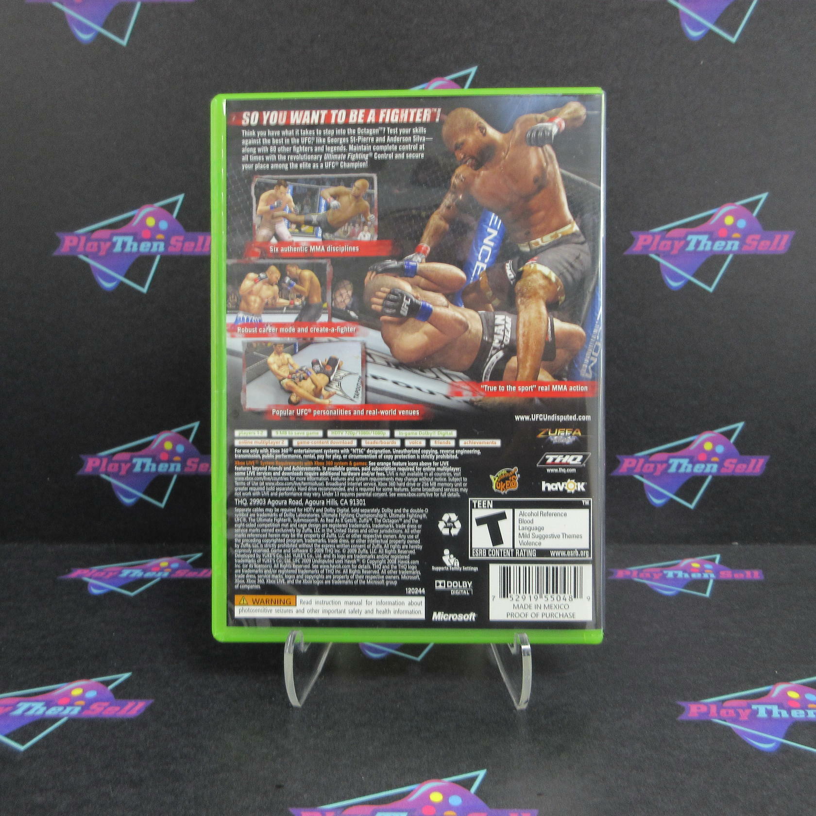 UFC 2009 Undisputed Xbox 360 Complete - Excellent