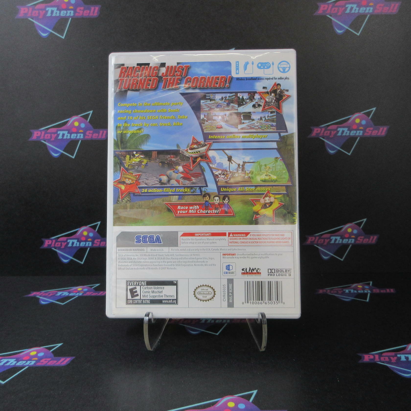 Sonic & SEGA All-Stars Racing Nintendo Wii Complete - Excellent