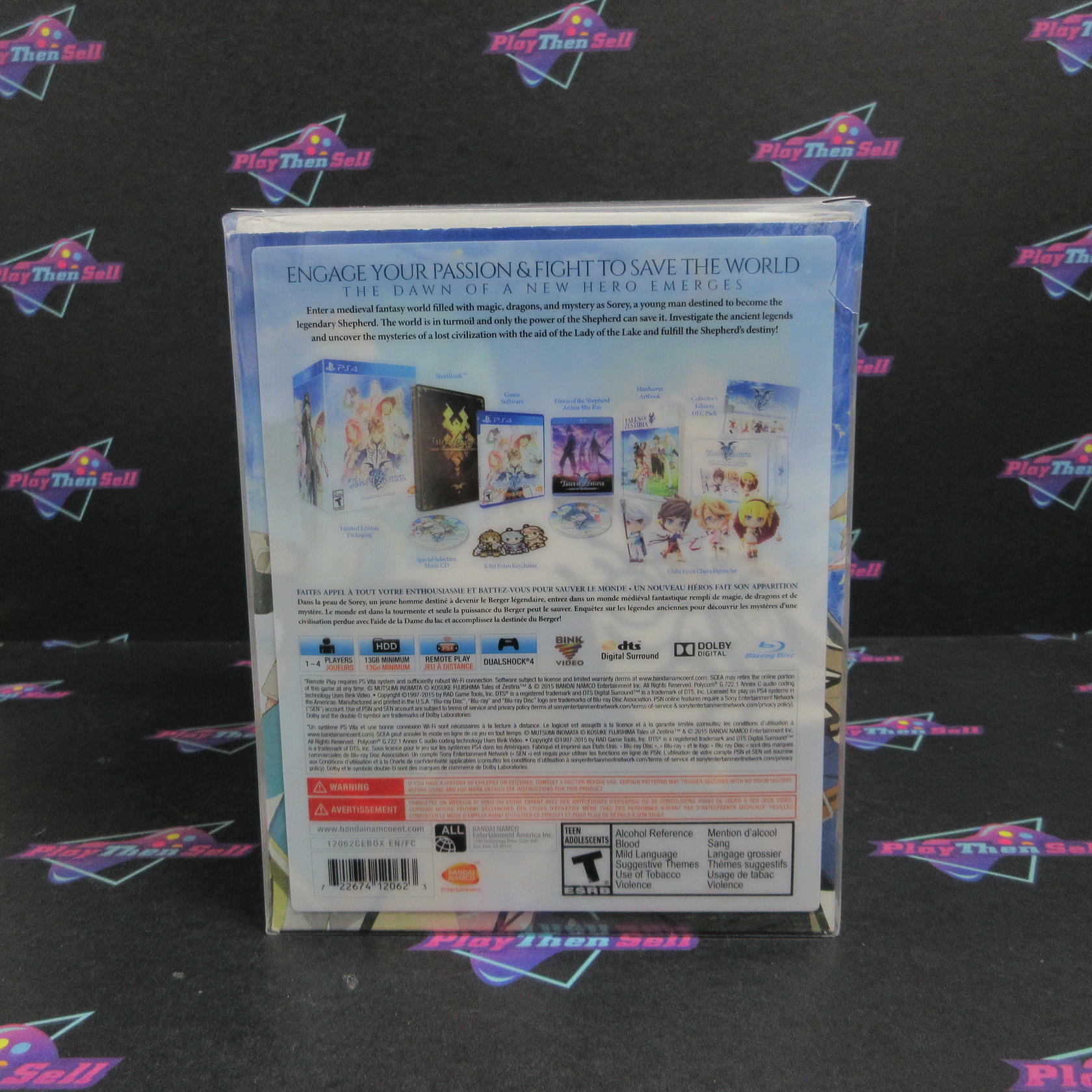 Tales of Zestiria Collector's Edition PS4 PlayStation 4 Complete - Excellent
