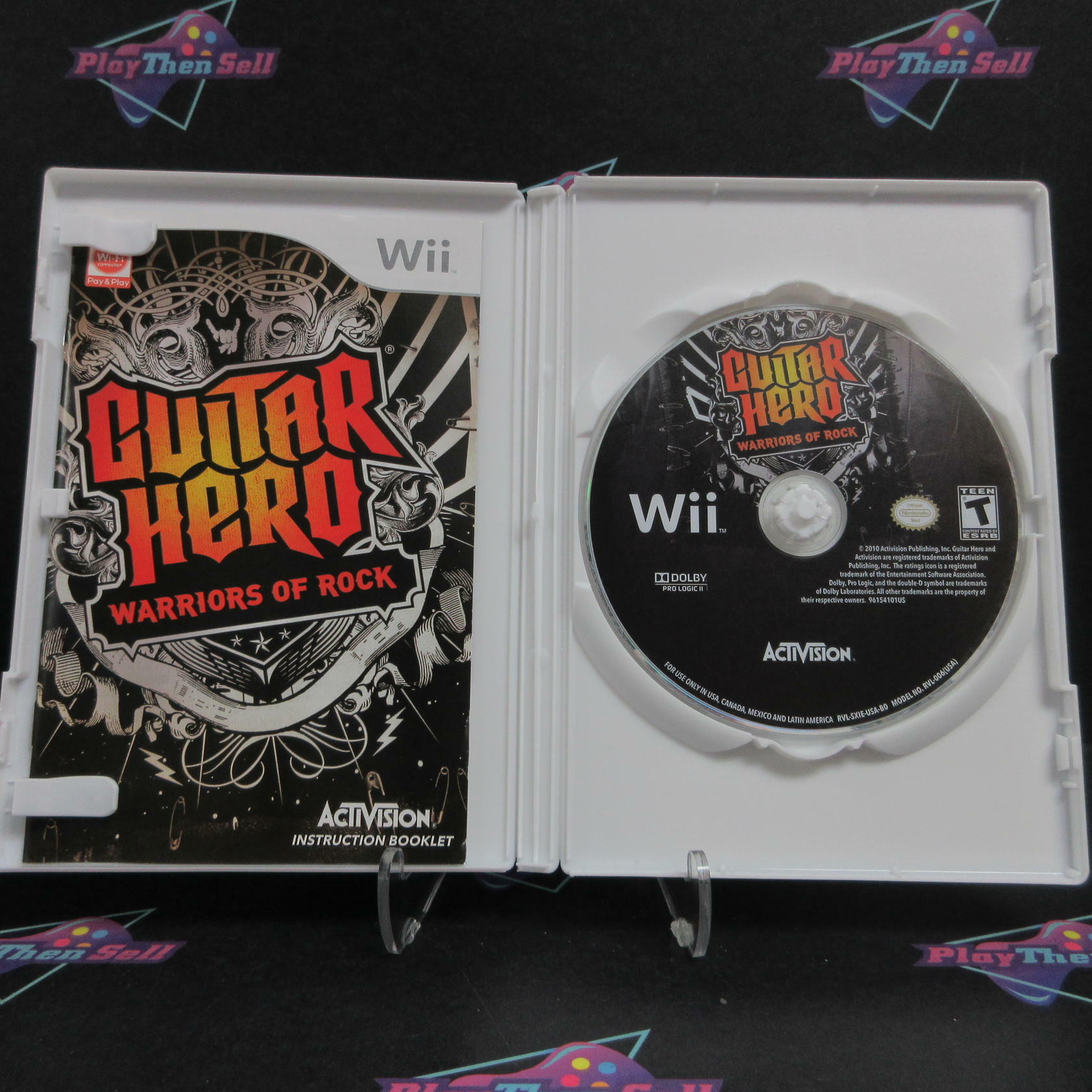 Guitar Hero Warriors of Rock Nintendo Wii Complete - Excellent