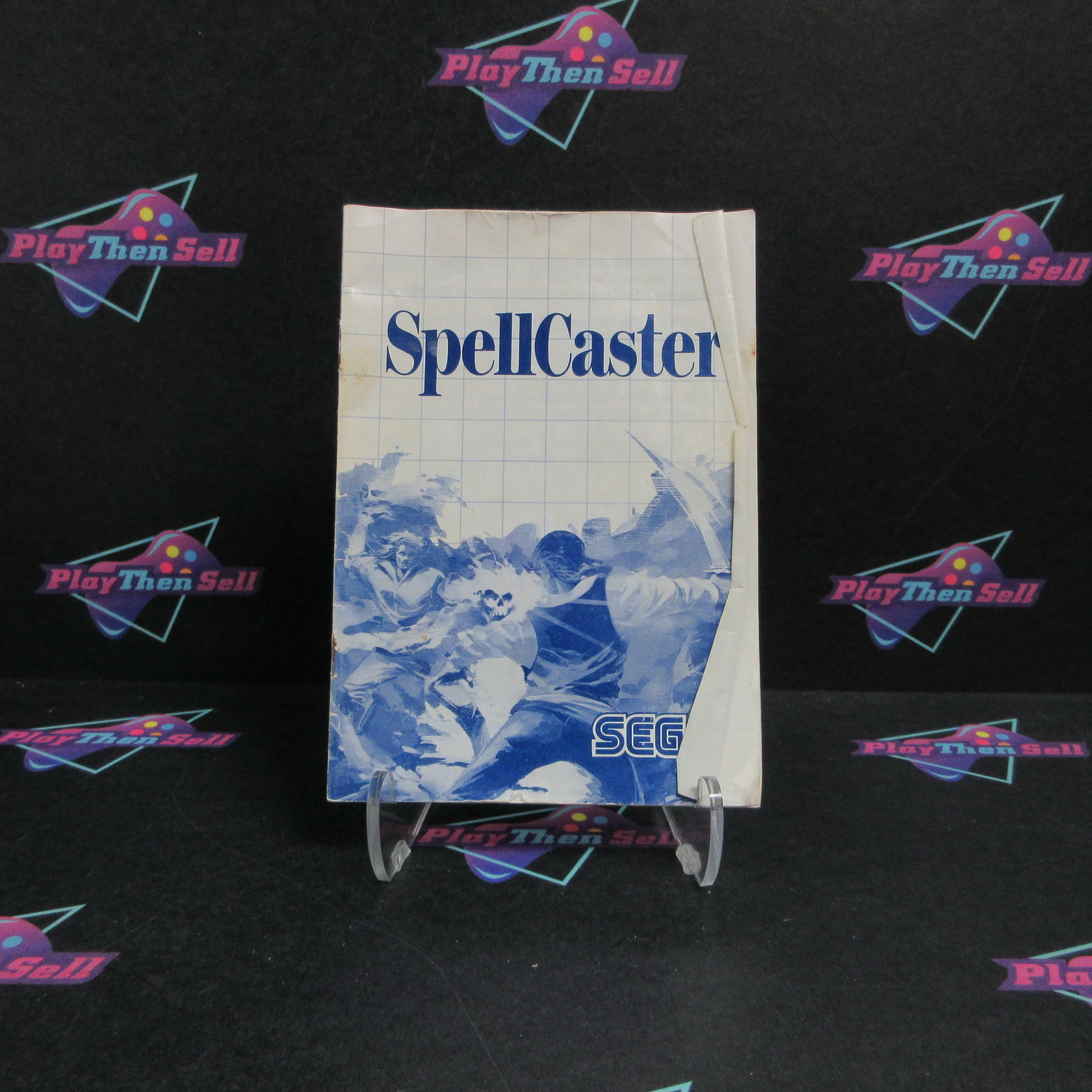 SpellCaster - Sega Master System Artwork/Manual & Game - No Case - Very Good