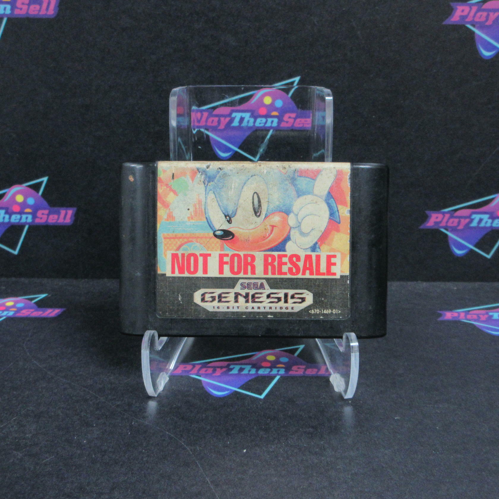 Sonic the Hedgehog Sega Genesis Cartridge NFR Only AD Authentic / Tested - Very Good