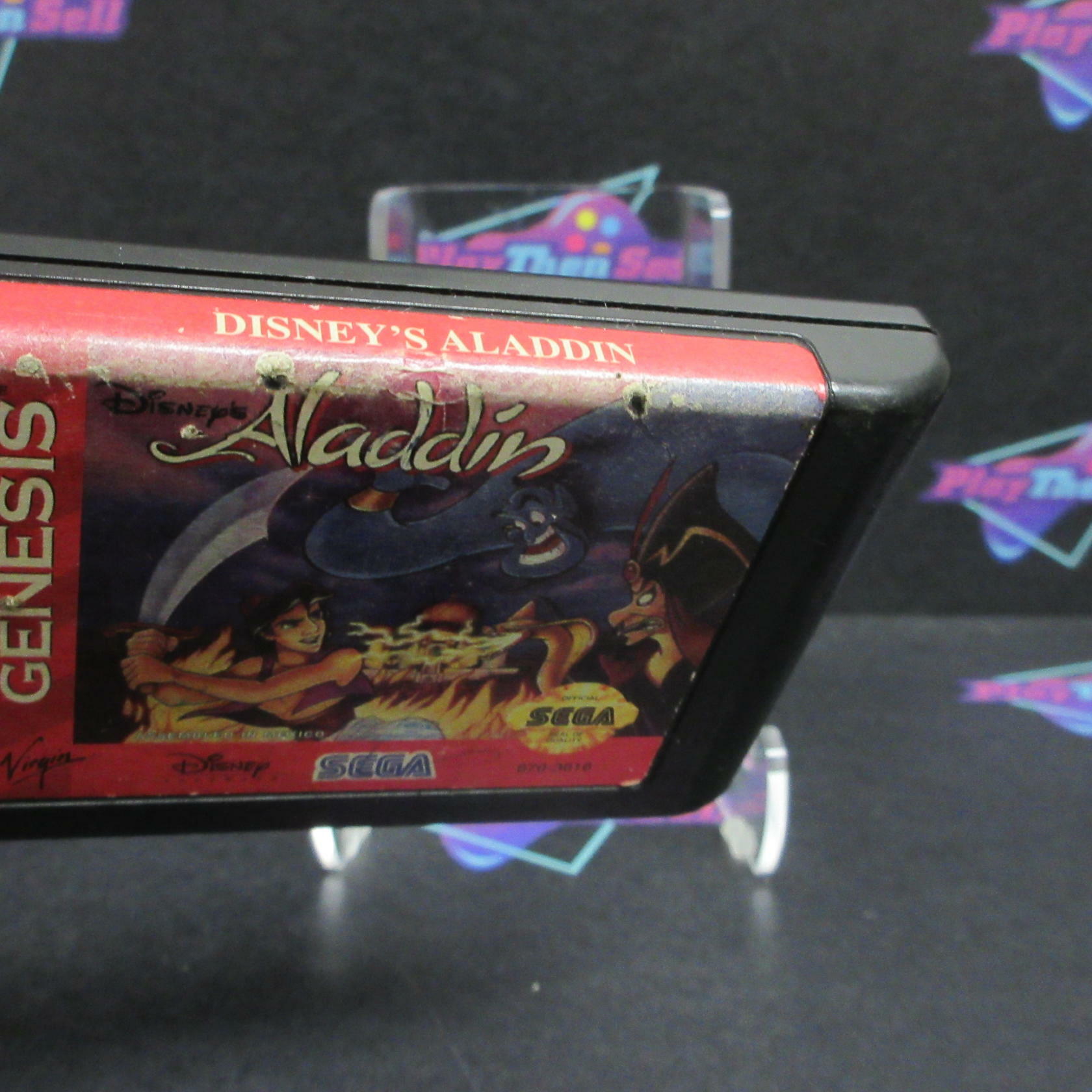 Disney's Aladdin Sega Genesis Cartridge AD Only Authentic / Tested - Very Good
