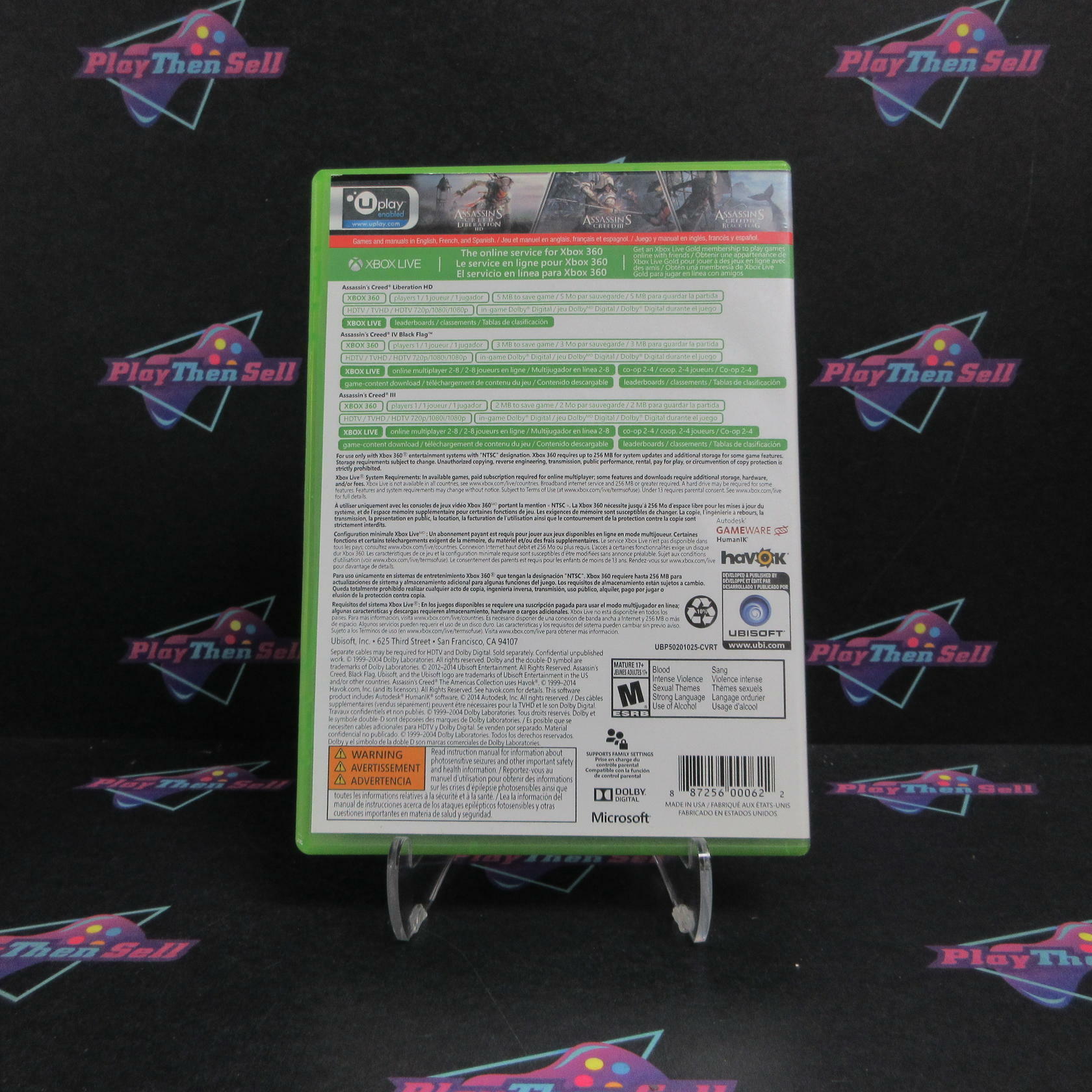 Assassin's Creed The Americas Collection Xbox 360 PH Disc Complete - Excellent
