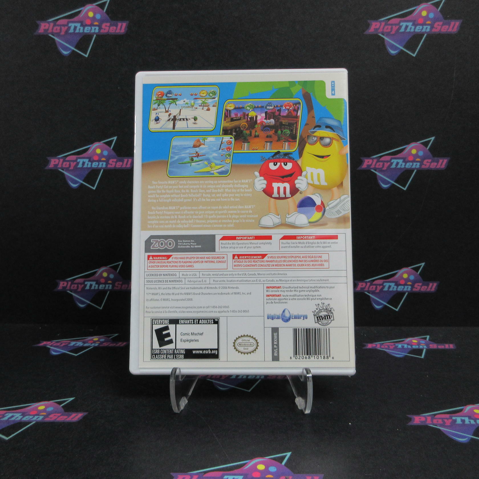 M&Ms Beach Party Nintendo Wii Complete - Excellent