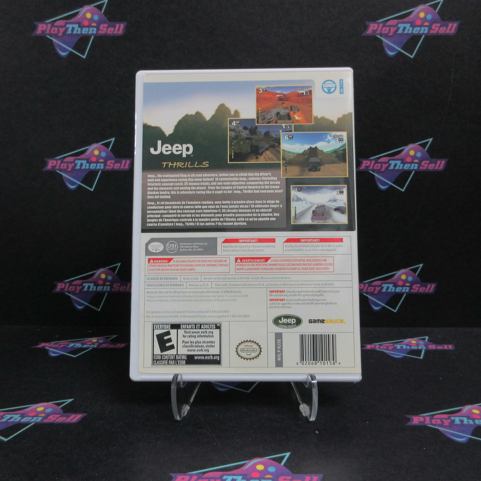 Jeep Thrills Nintendo Wii Complete - Excellent