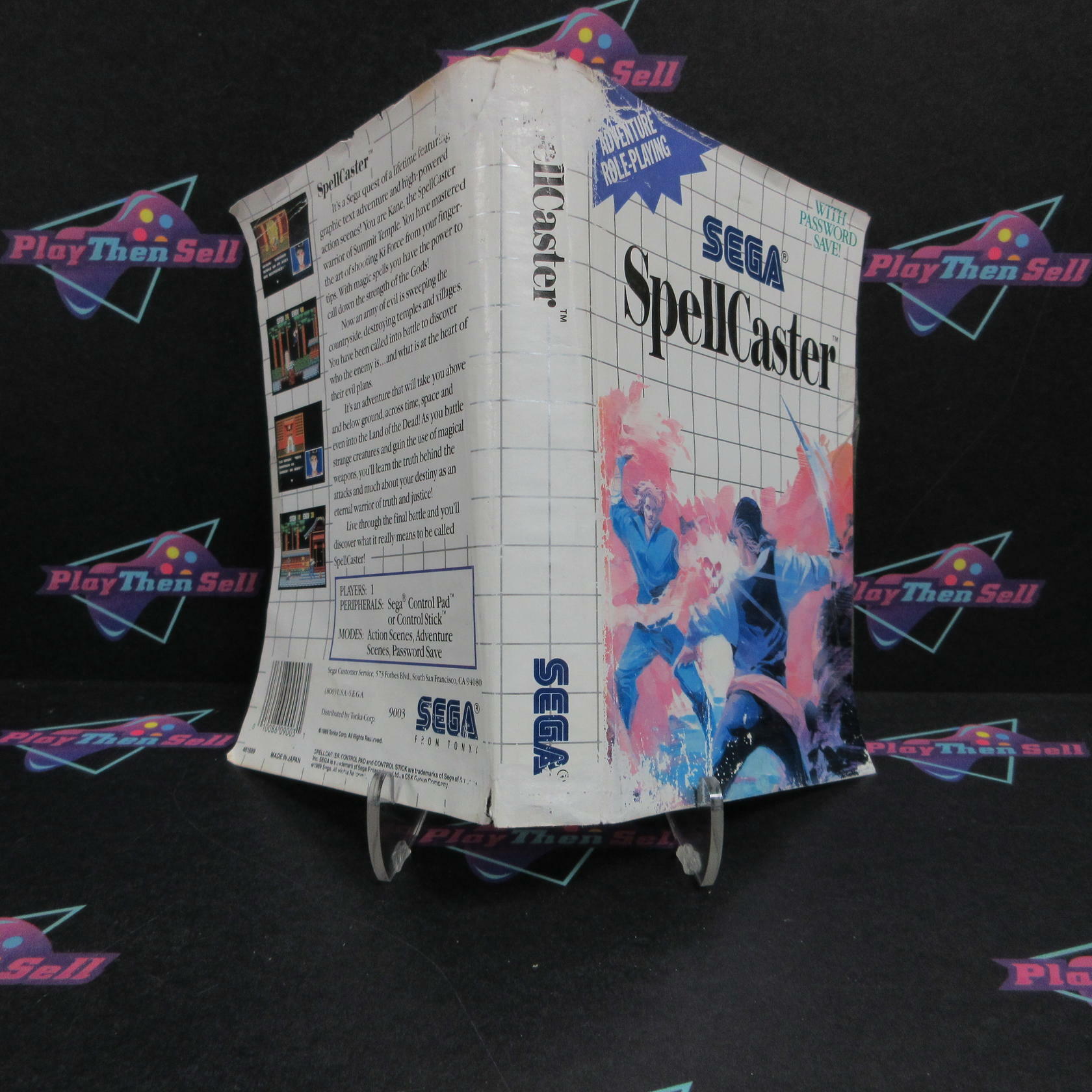 SpellCaster - Sega Master System Artwork/Manual & Game - No Case - Very Good