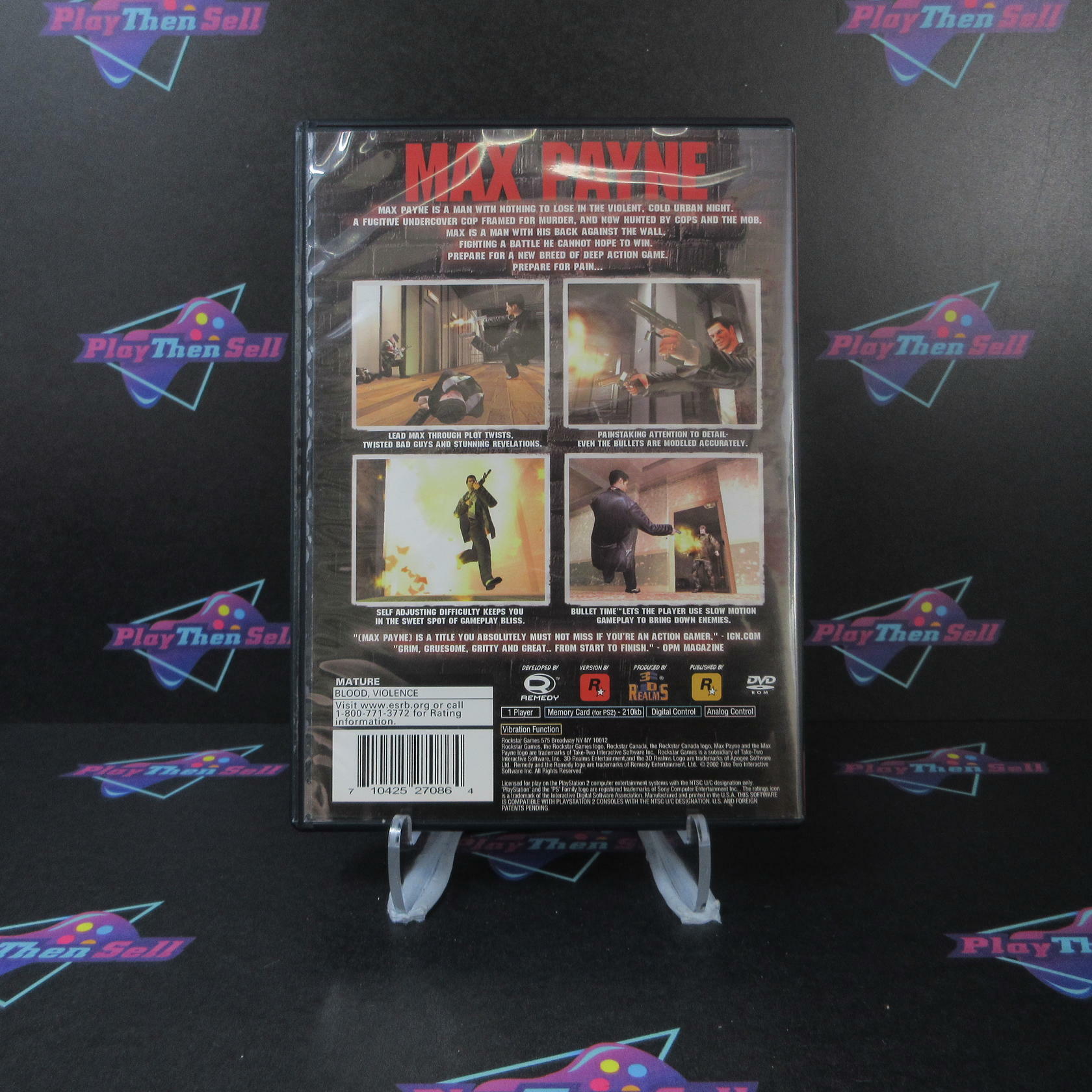 Max Payne PS2 PlayStation 2 GH Complete - Excellent