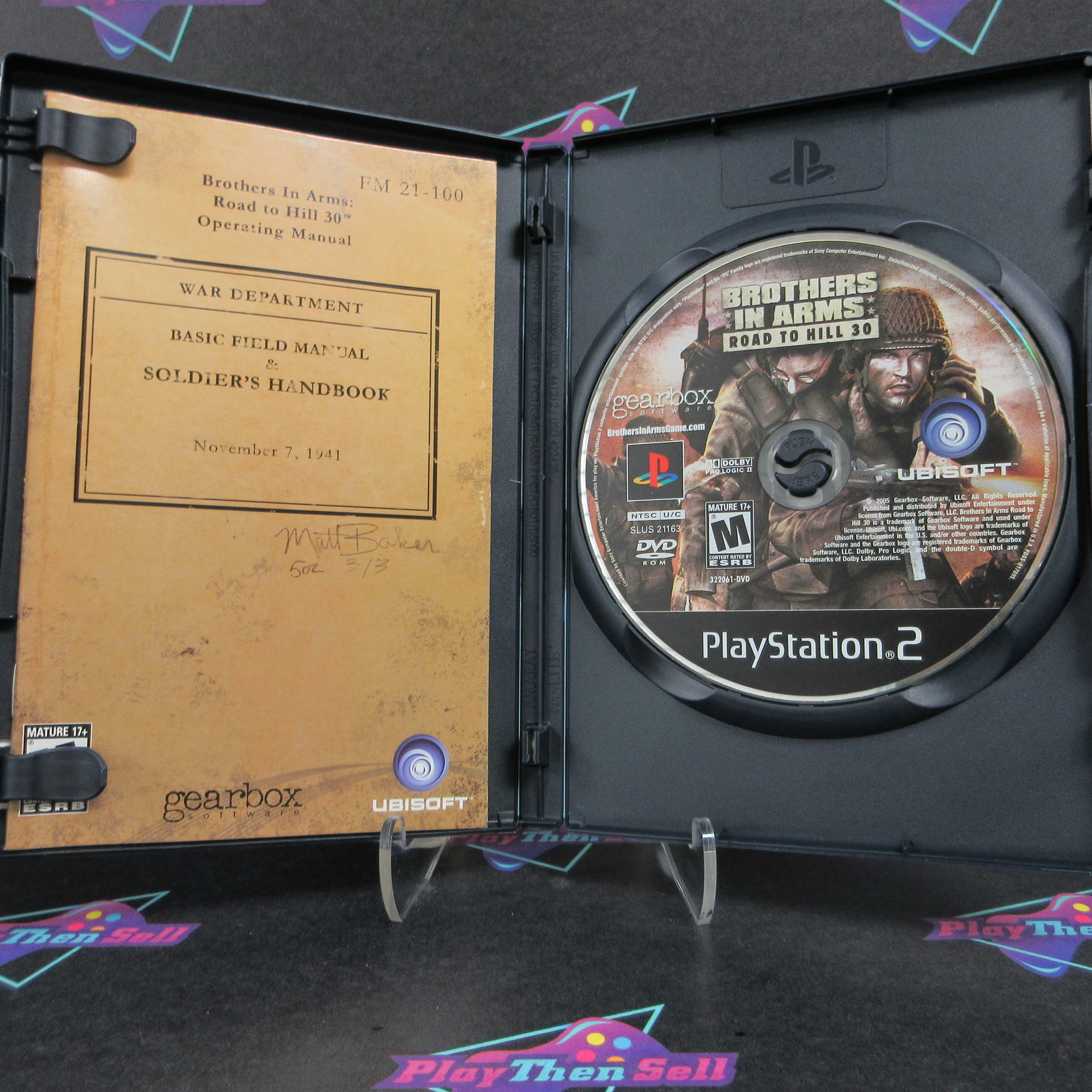 Brothers in Arms Road to Hill 30 PS2 PlayStation 2 + Reg Card CIB - Excellent