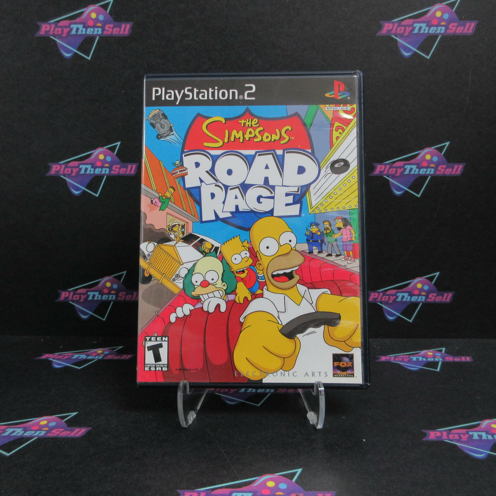The Simpsons Road Rage PS2 PlayStation 2 + Reg Card Complete - Excellent