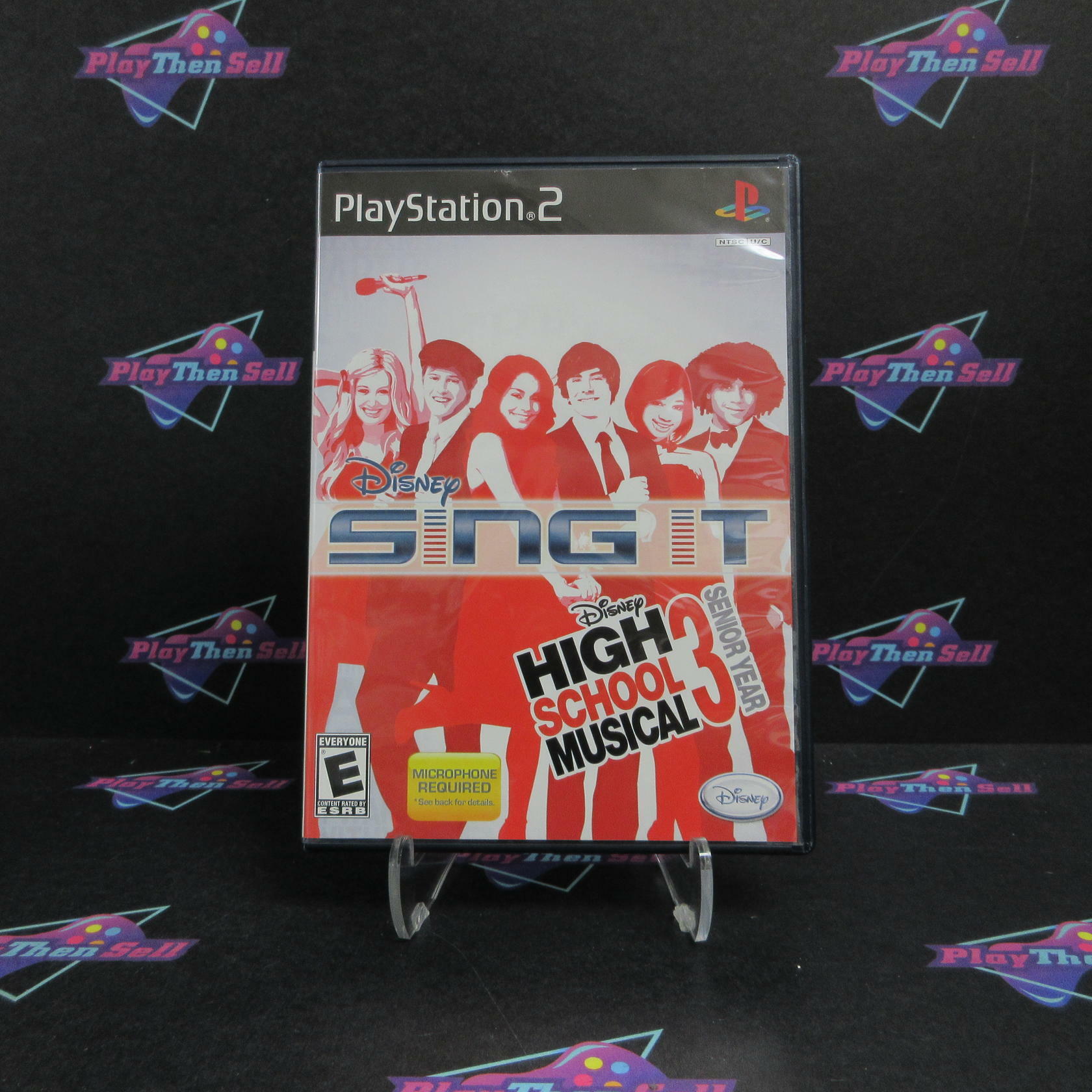 High School Musical 3 Senior Year Sing It PS2 + Reg / Movie Ticket - Excellent