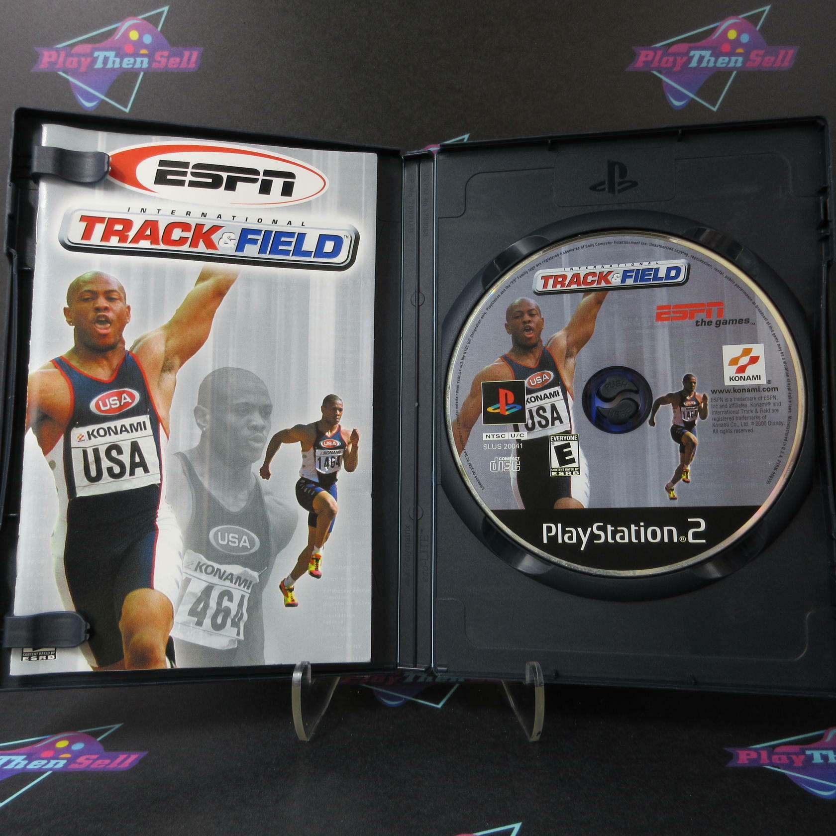 ESPN International Track & Field PS2 PlayStation 2 + Reg Card CIB - Excellent
