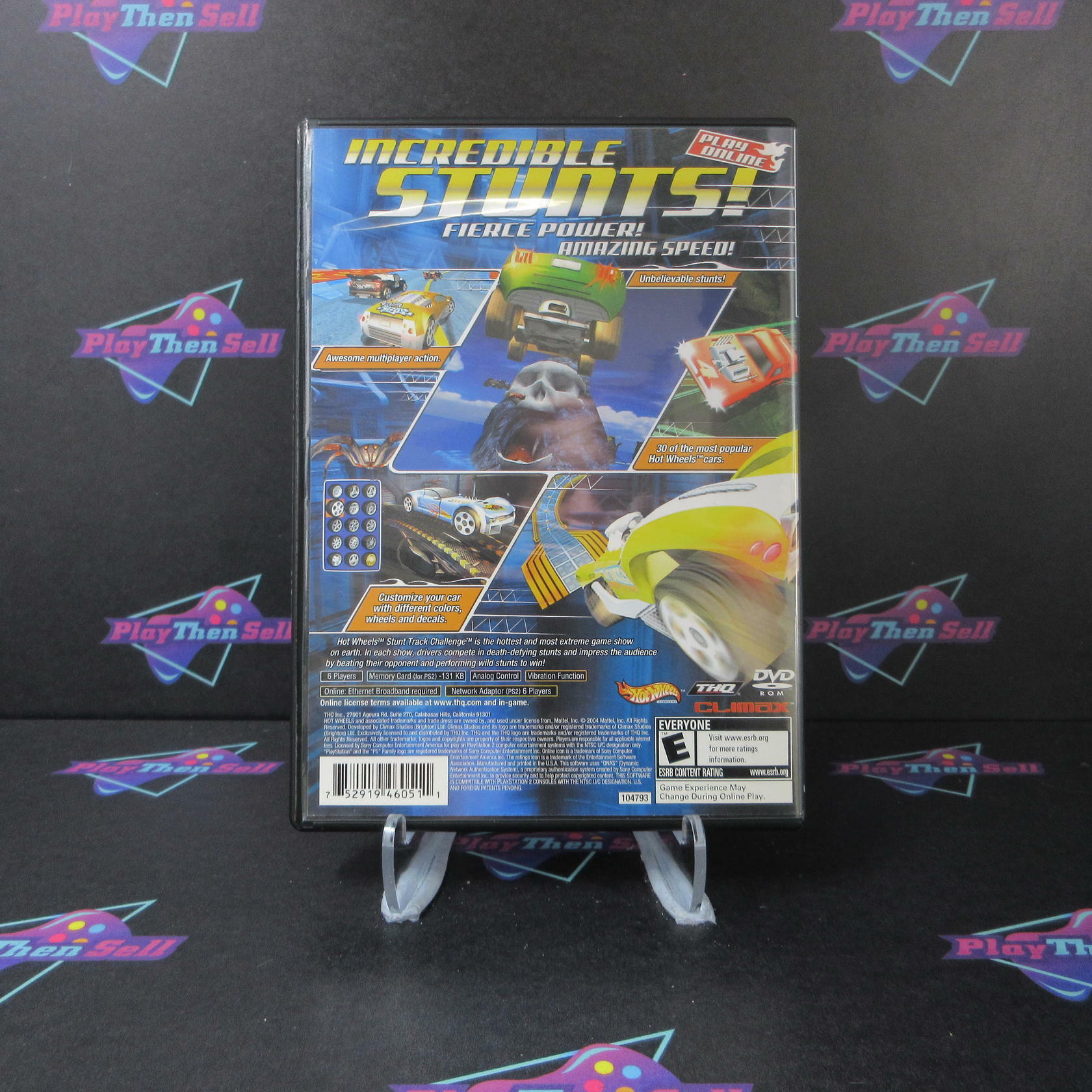 Hot Wheels Stunt Track Challenge PS2 PlayStation 2 - Like New