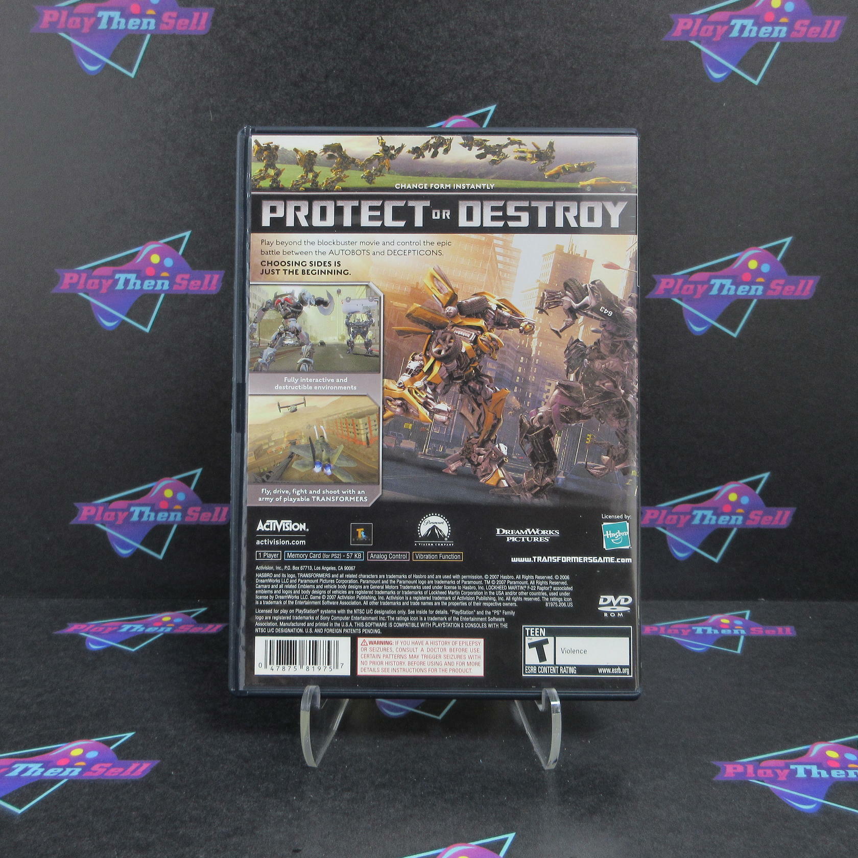 Transformers The Game PS2 PlayStation 2 Complete - Excellent