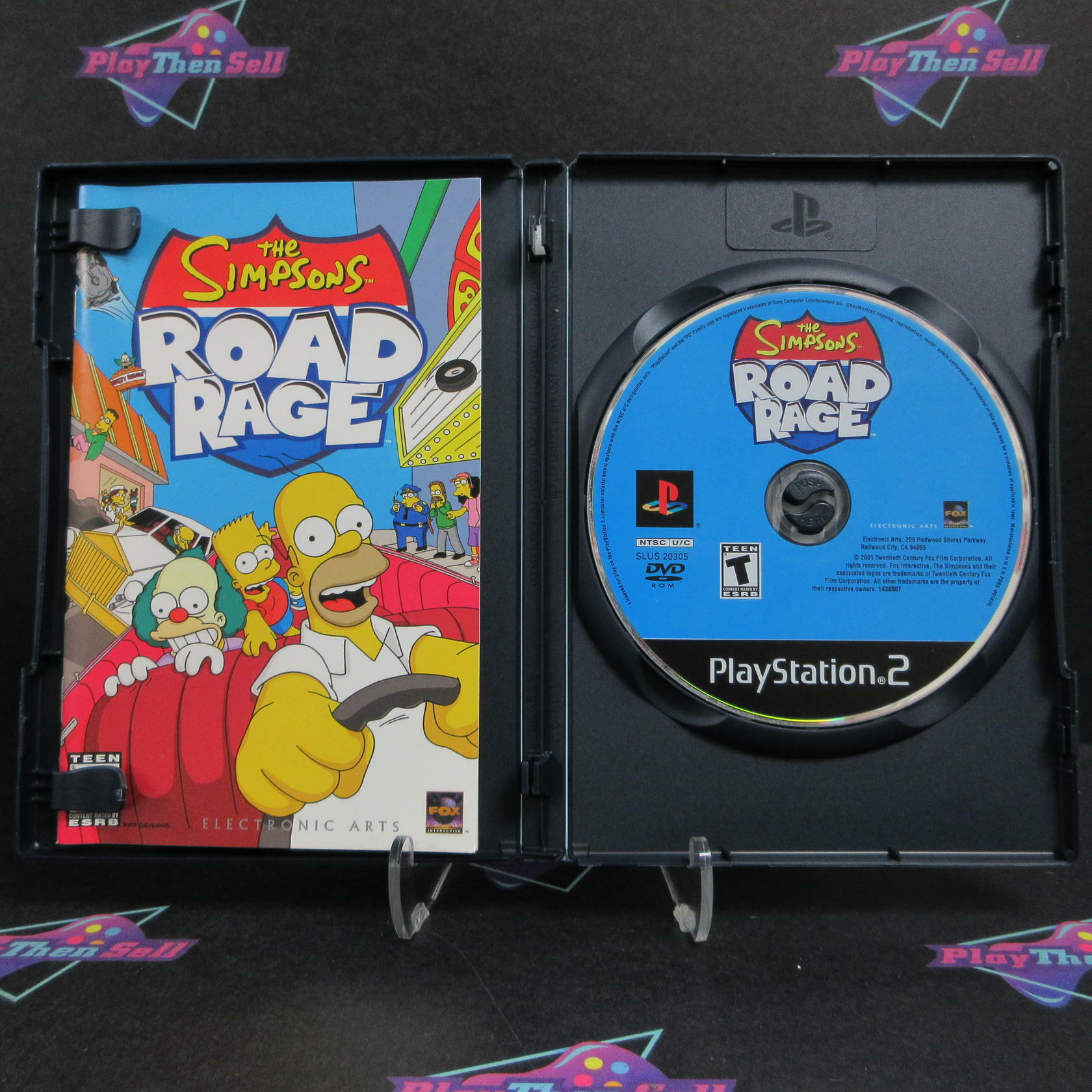 The Simpsons Road Rage PS2 PlayStation 2 + Reg Card Complete - Excellent