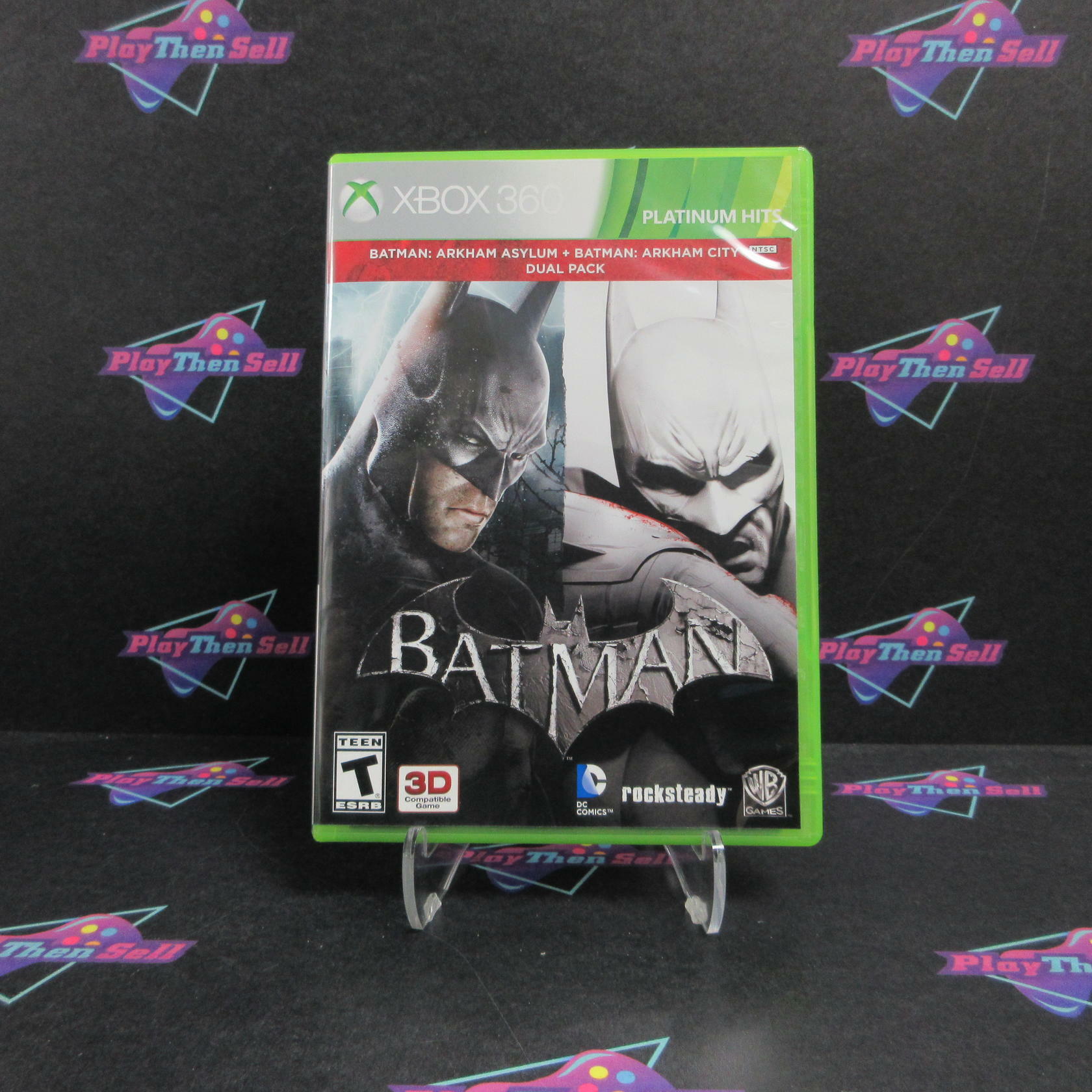 Batman Arkham Asylum + Batman Arkham City Dual Pack Xbox 360 PH CIB - Excellent