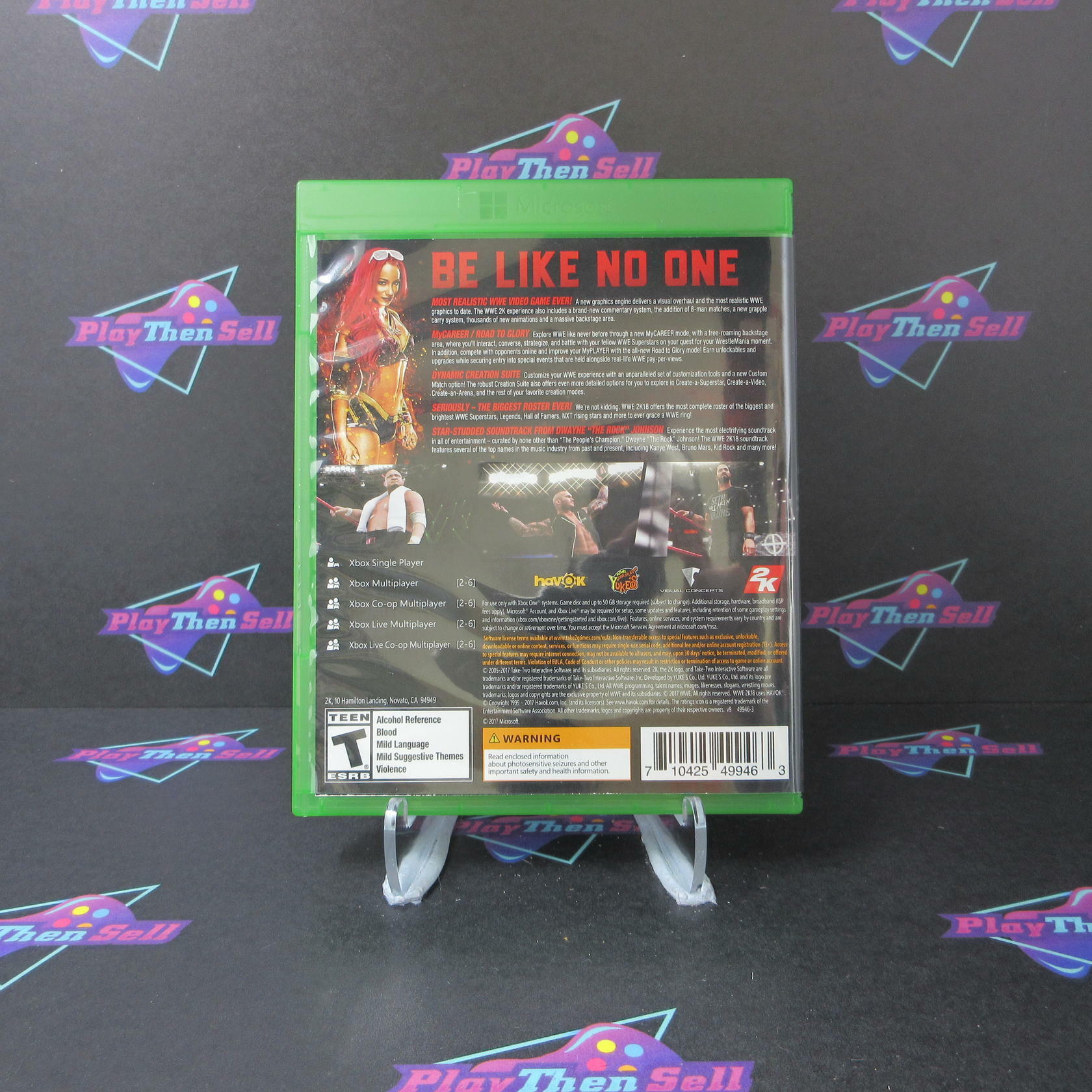 WWE 2K18 Xbox One Complete - Excellent
