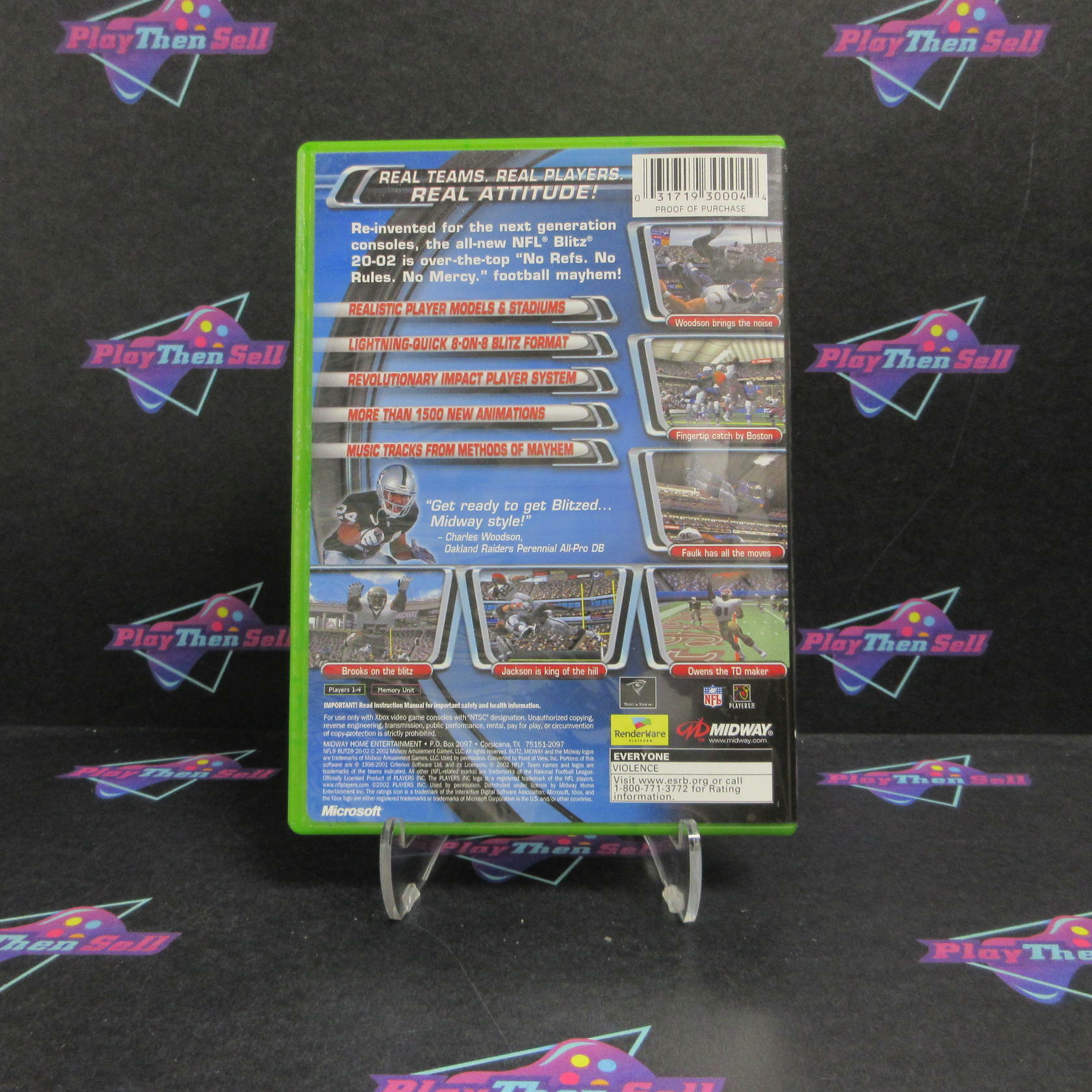 NFL Blitz 2002 Xbox + Reg Card Complete - Refurbished