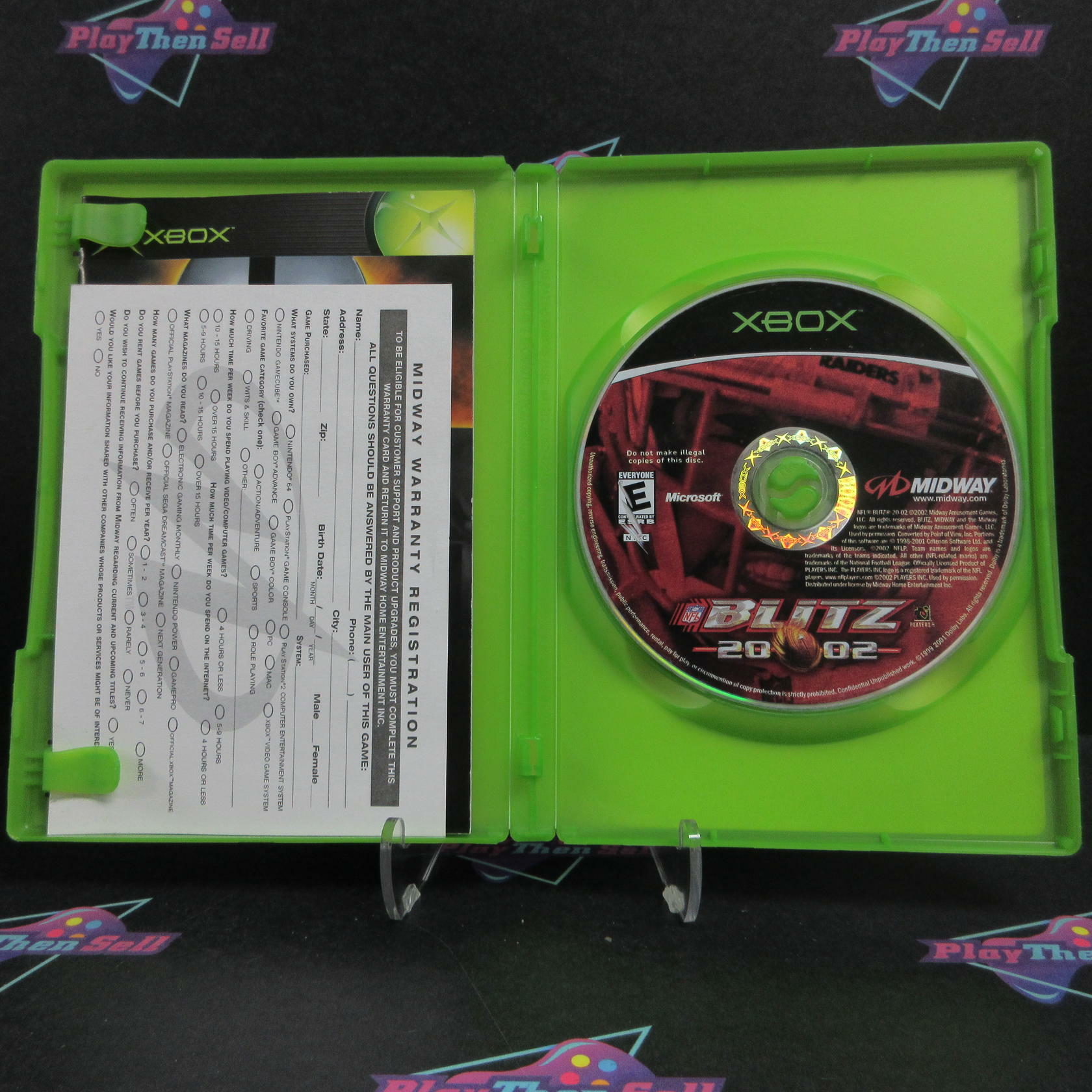 NFL Blitz 2002 Xbox + Reg Card Complete - Refurbished