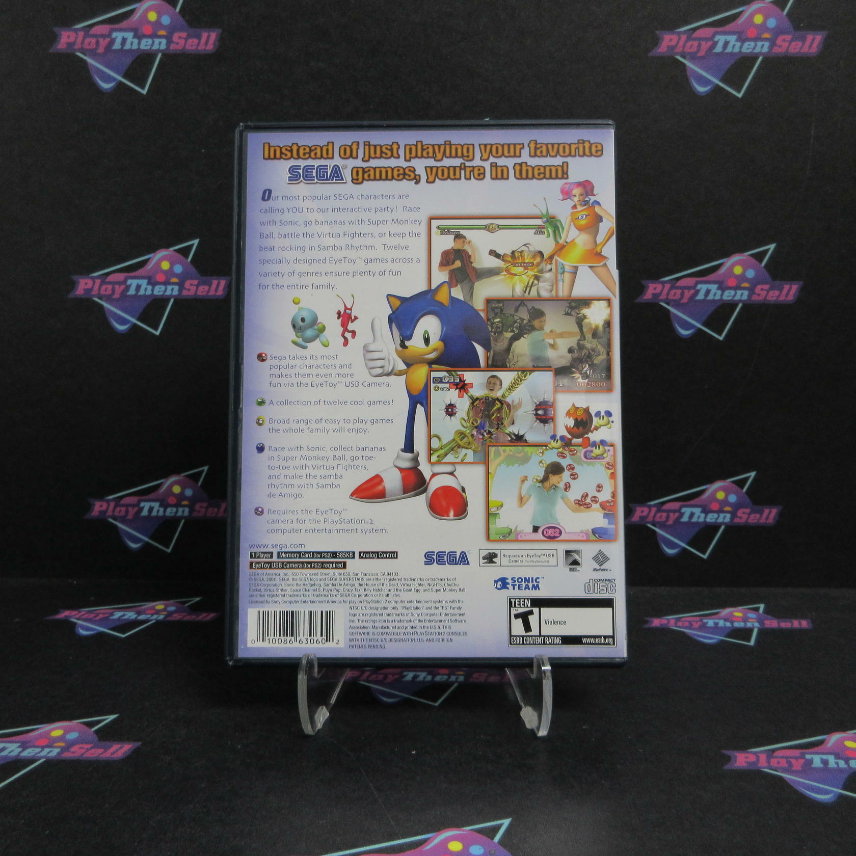 Sega Superstars PS2 PlayStation 2 + Reg Card Complete - Excellent
