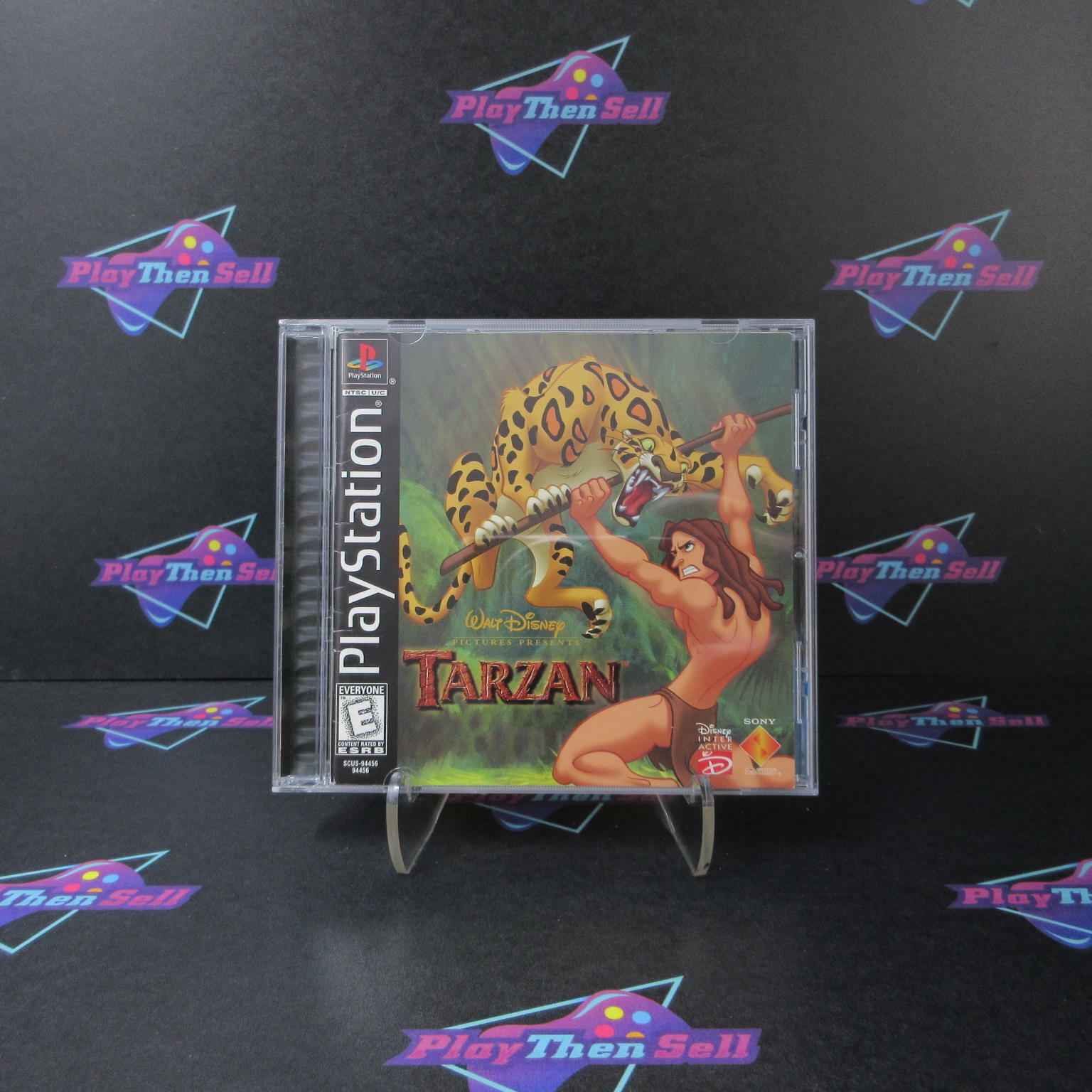 Tarzan PS1 PlayStation 1 Black Label Complete - Excellent