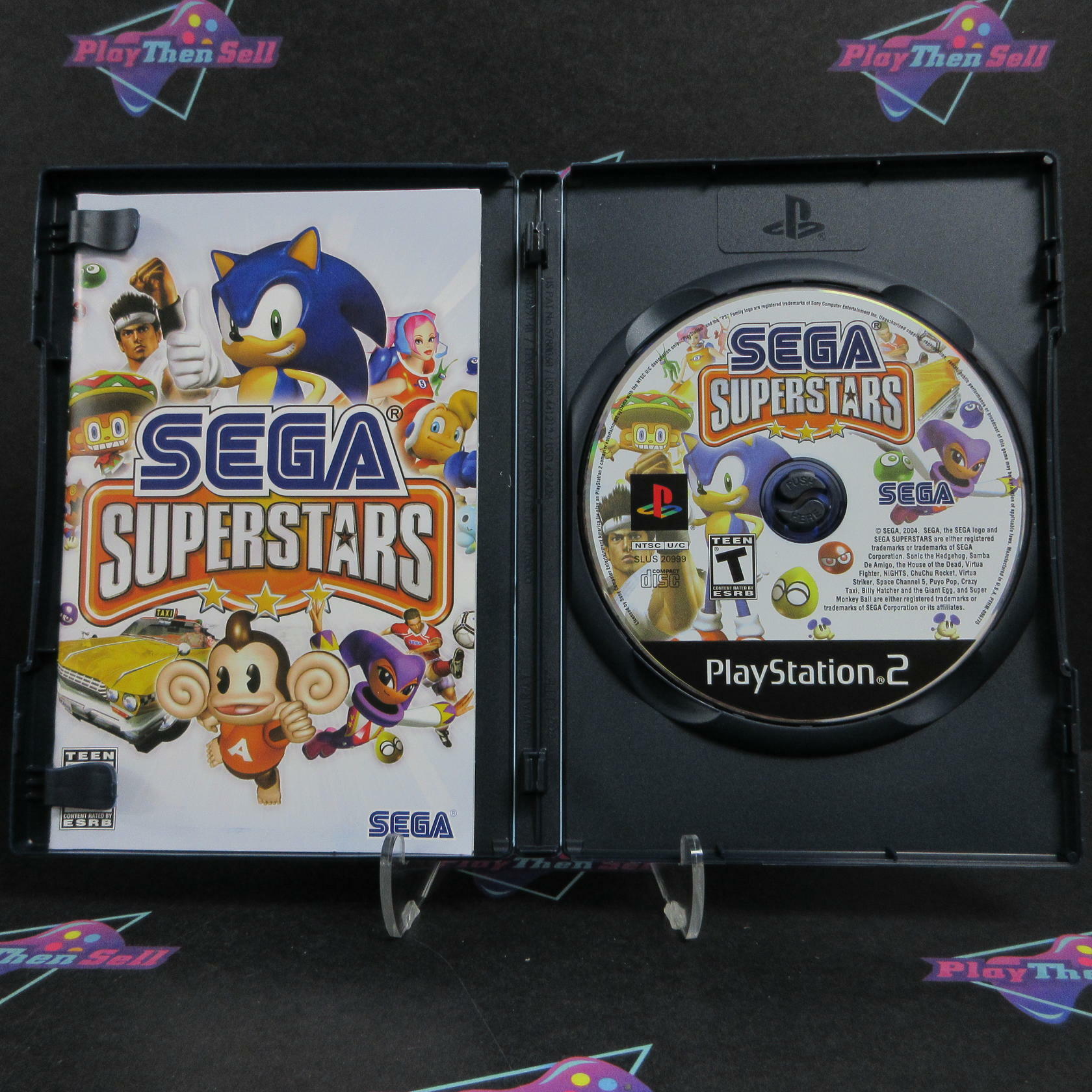Sega Superstars PS2 PlayStation 2 + Reg Card Complete - Excellent