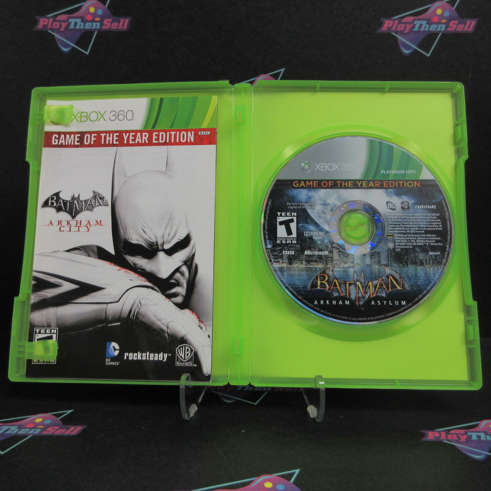 Batman Arkham Asylum + Batman Arkham City Dual Pack Xbox 360 PH CIB - Excellent