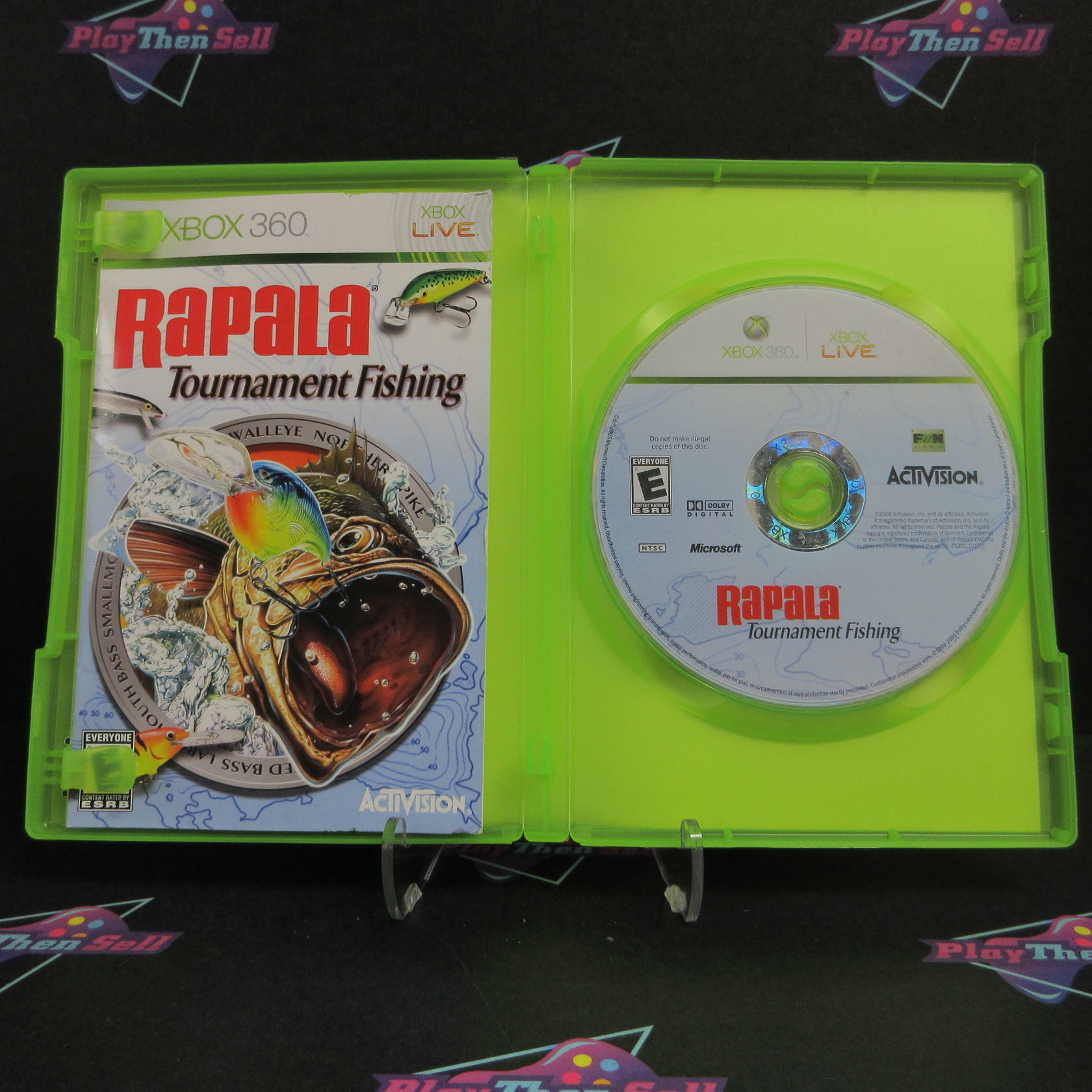 Rapala Tournament Fishing Xbox 360 + Reg Card Complete - Excellent