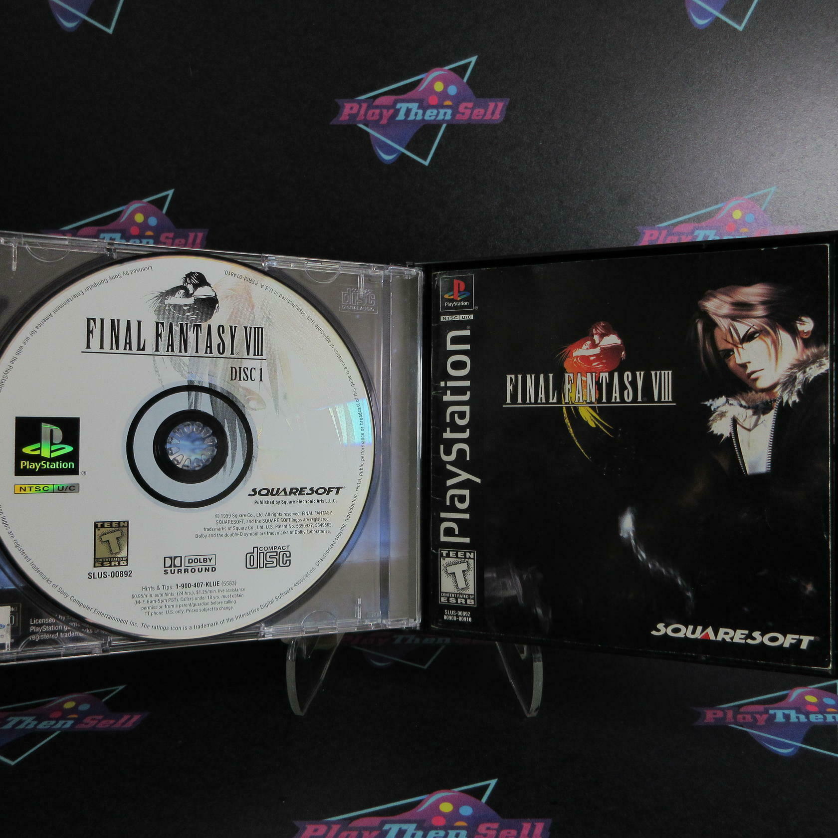 Final Fantasy VIII 8 PS1 PlayStation 1 Complete - Excellent