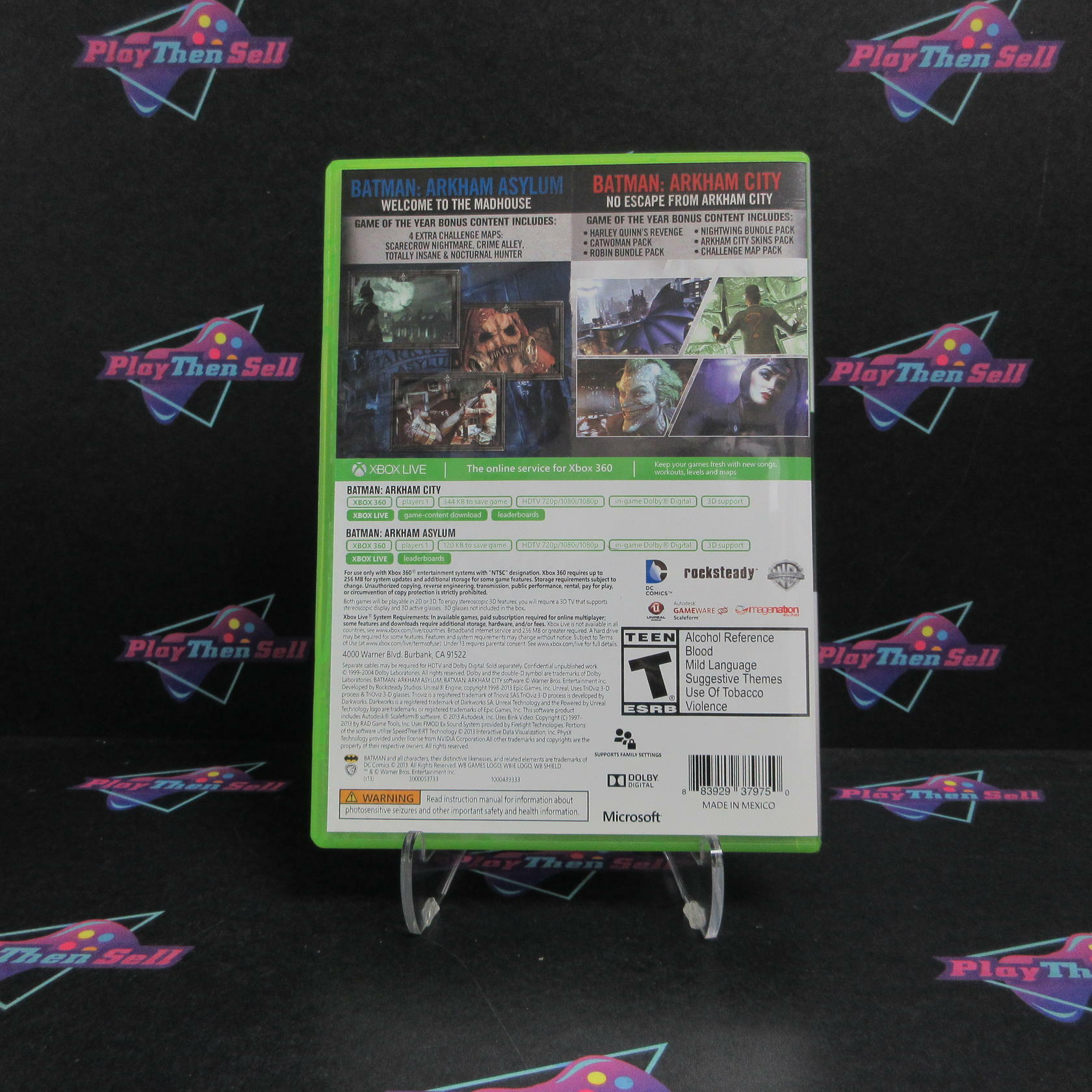 Batman Arkham Asylum + Batman Arkham City Dual Pack Xbox 360 PH CIB - Excellent