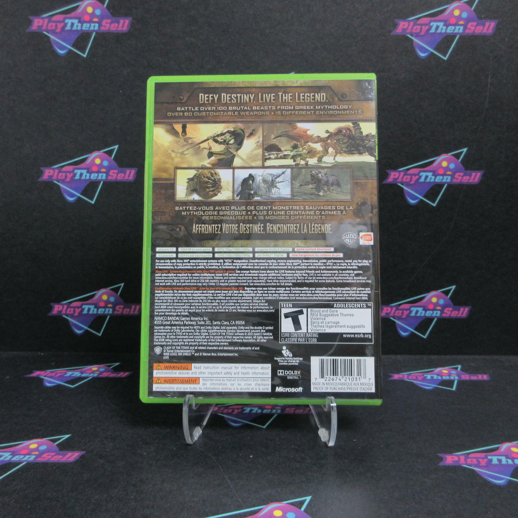 Clash of the Titans Xbox 360 Complete - Excellent