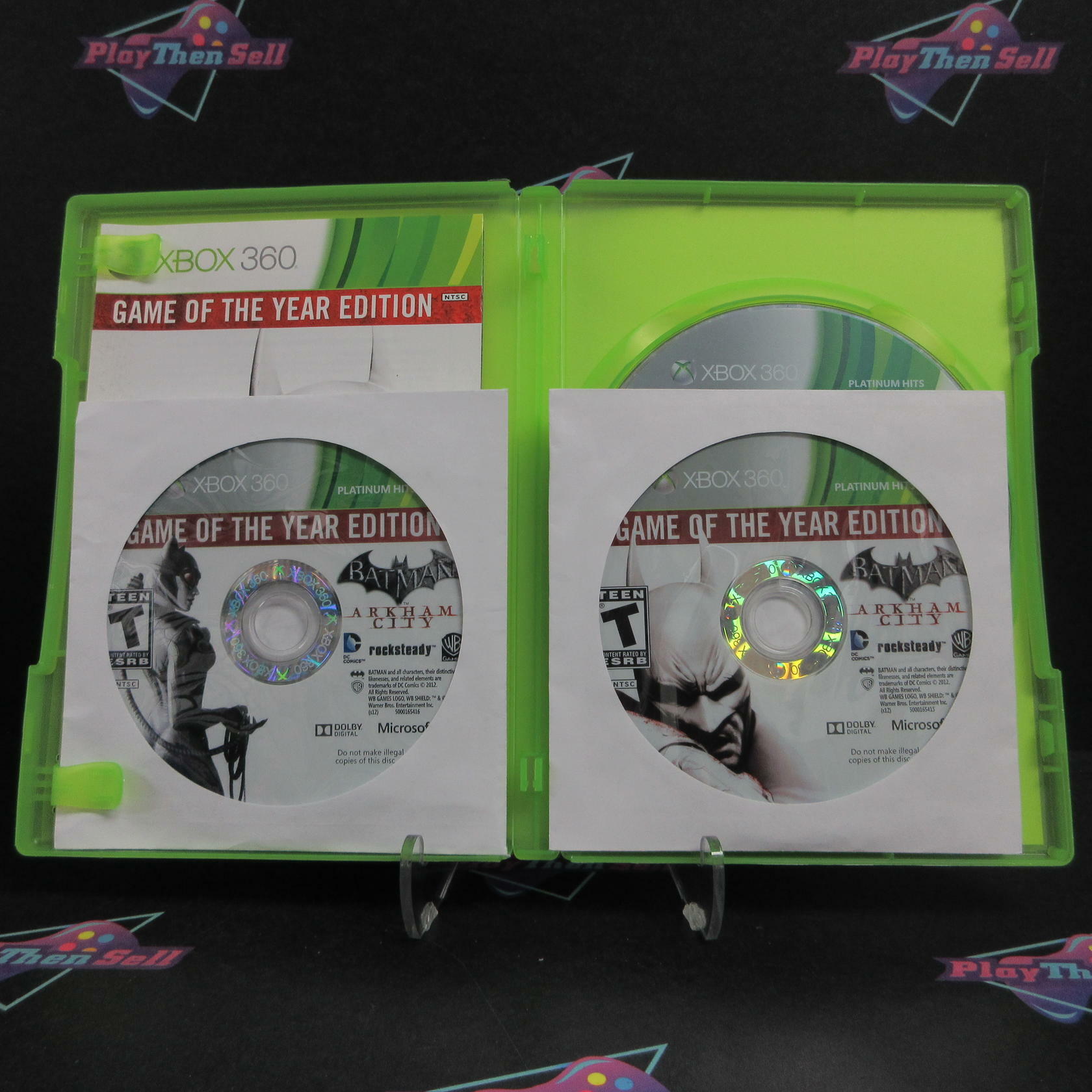 Batman Arkham Asylum + Batman Arkham City Dual Pack Xbox 360 PH CIB - Excellent