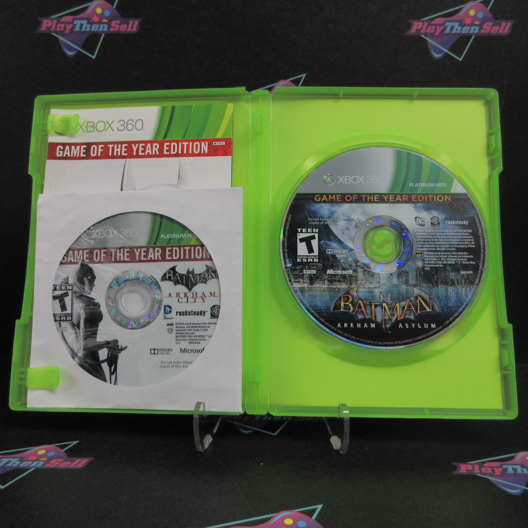 Batman Arkham Asylum + Batman Arkham City Dual Pack Xbox 360 PH CIB - Excellent