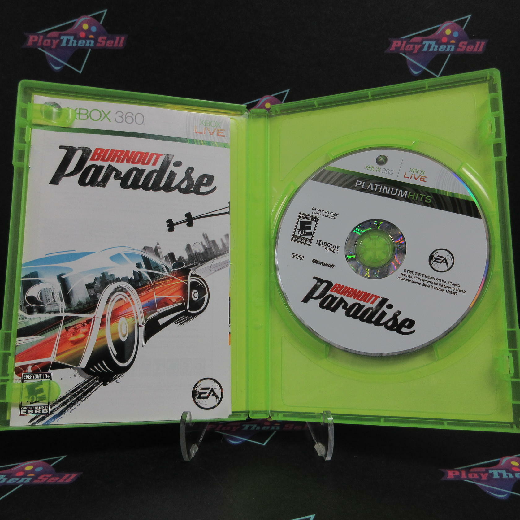 Burnout Paradise Xbox 360 Platinum Hits - AD Complete CIB - Very Good