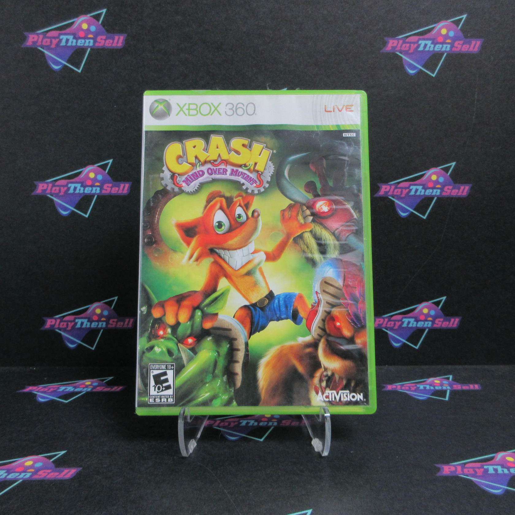 Crash Mind Over Mutant Xbox 360 - Rental AD Complete CIB - Very Good