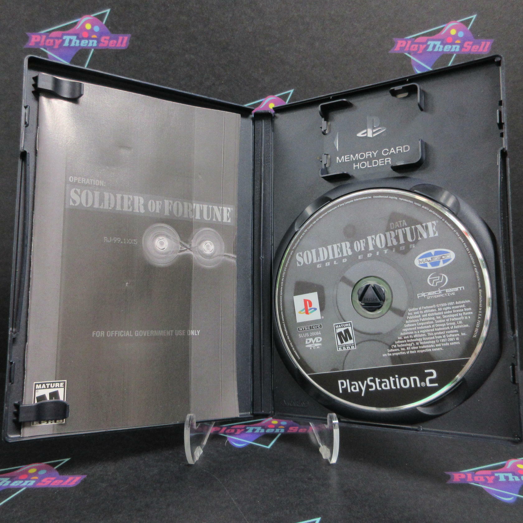 Soldier of Fortune Gold Edition PS2 PlayStation 2 - AD Complete CIB - Very Good