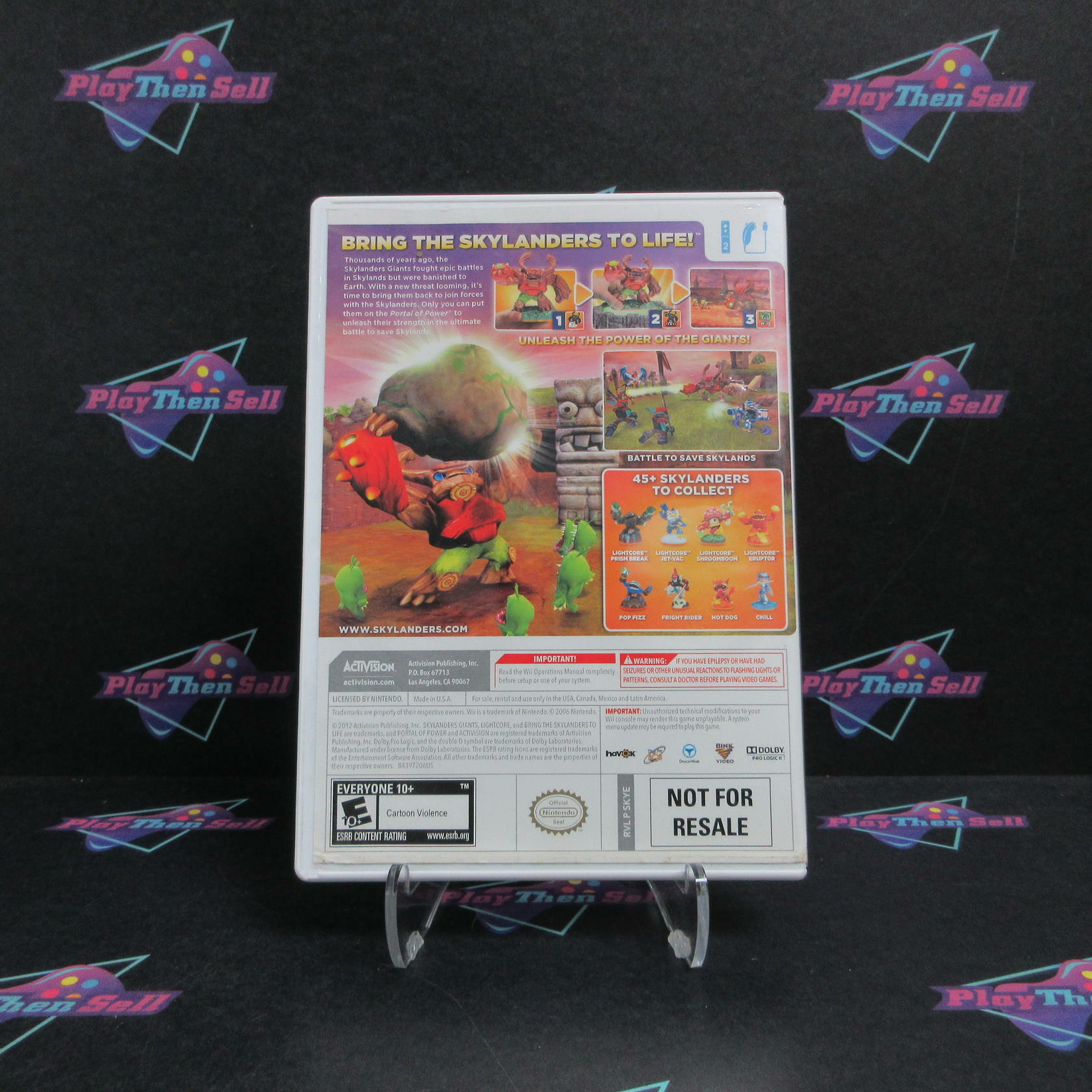 Skylanders Giants Nintendo Wii - AD Complete CIB - Very Good